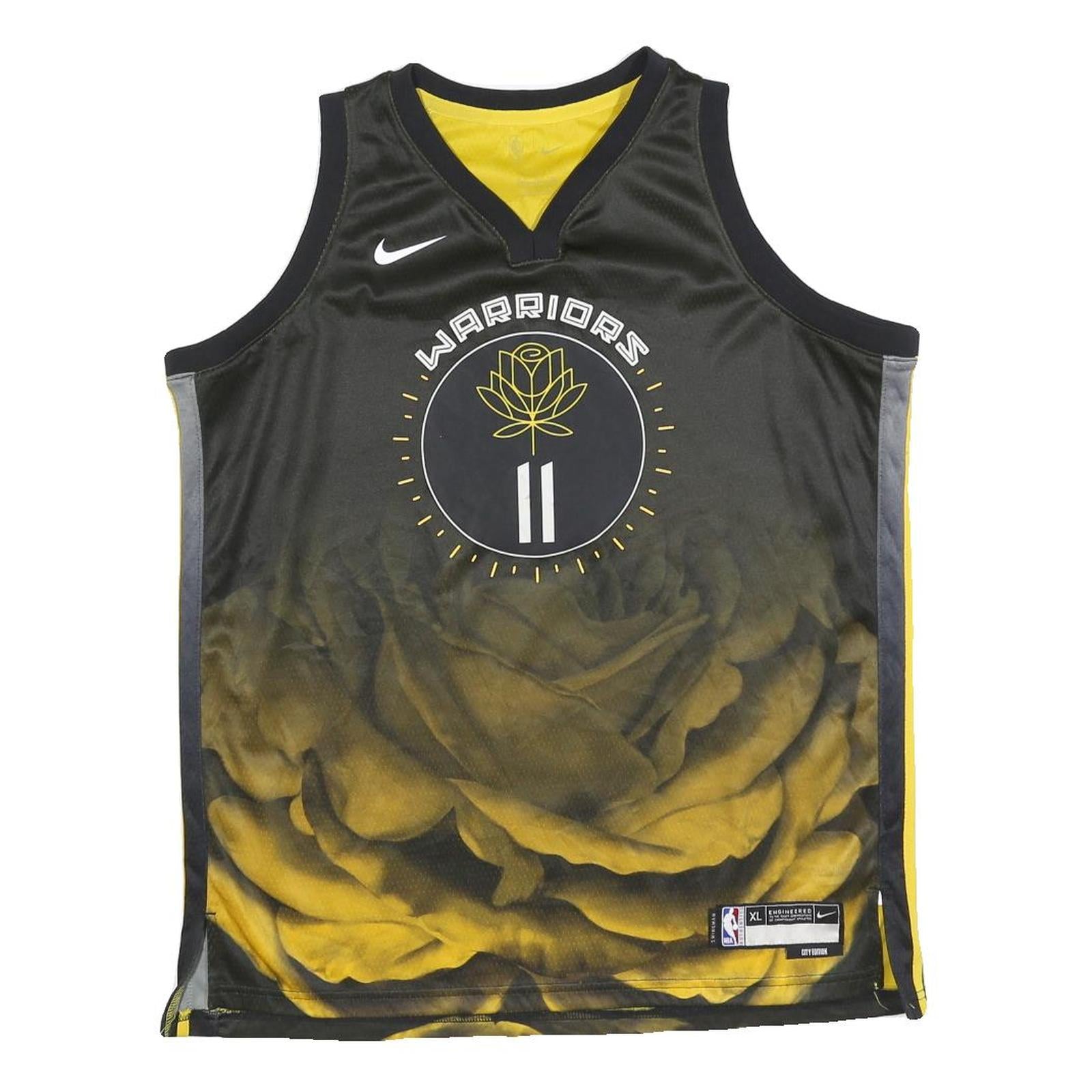 NIKE Mens Black & Yellow Warriors Basketball T-Shirt XL Sleeveless V-Neck Refurbished - N/A refurbished available on Cerqular