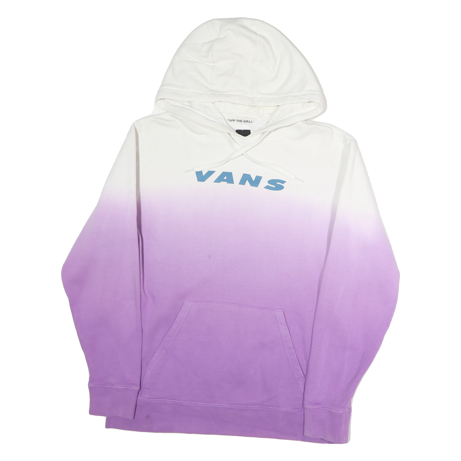 VANS Mens White & Purple Gradient Pullover Hoodie S Off The Wall Print Refurbished - N/A refurbished available on Cerqular