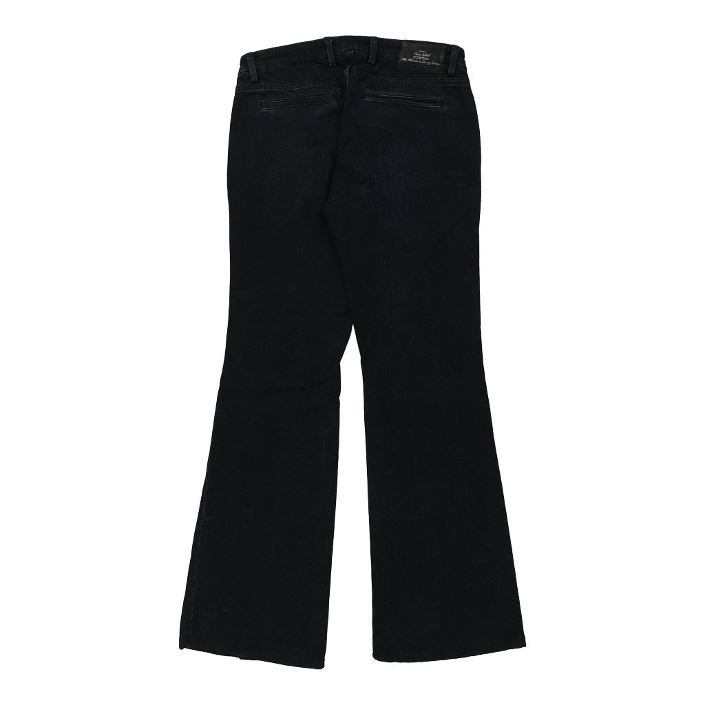 Care Label Flared Jeans - 32W UK 10 Blue Cotton Refurbished - Thrifted (note: this is a term often used to describe second- refurbished available on Cerqular