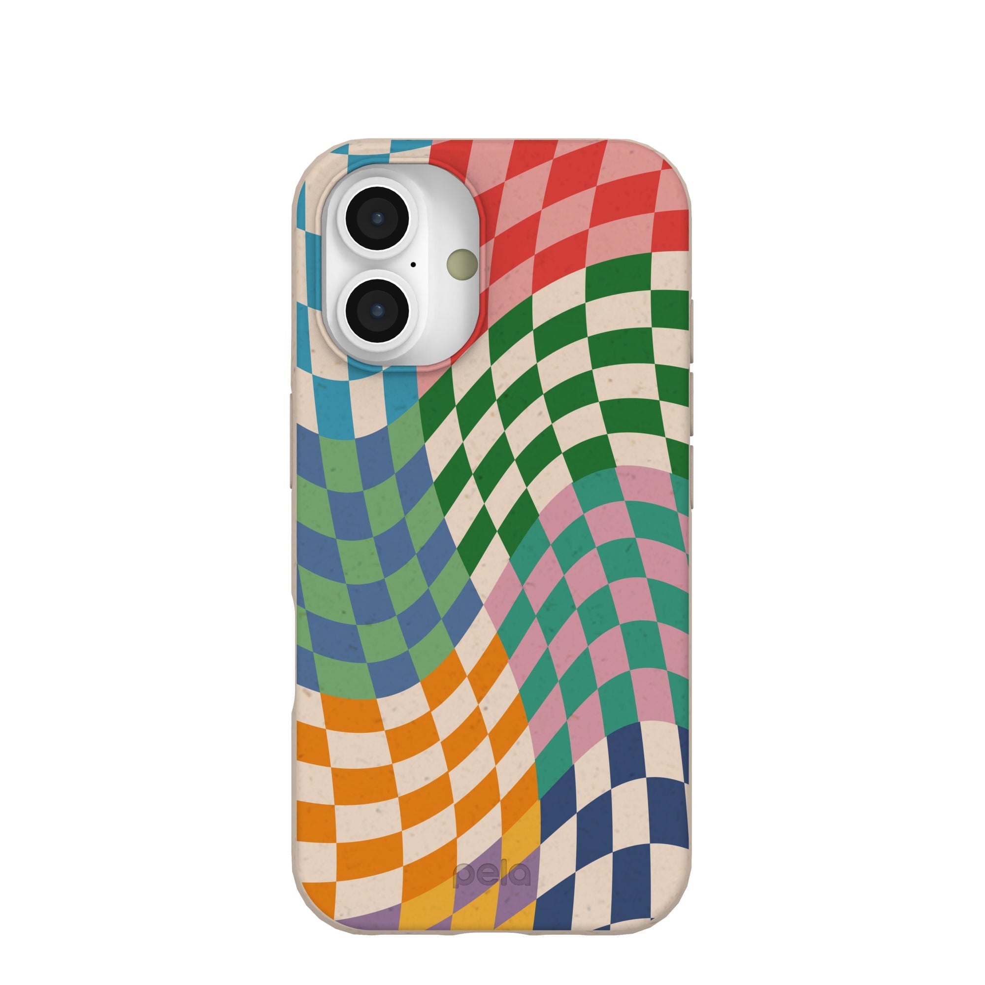 Seashell Patchwork iPhone 16 Case Refurbished - Pela Case refurbished available on Cerqular