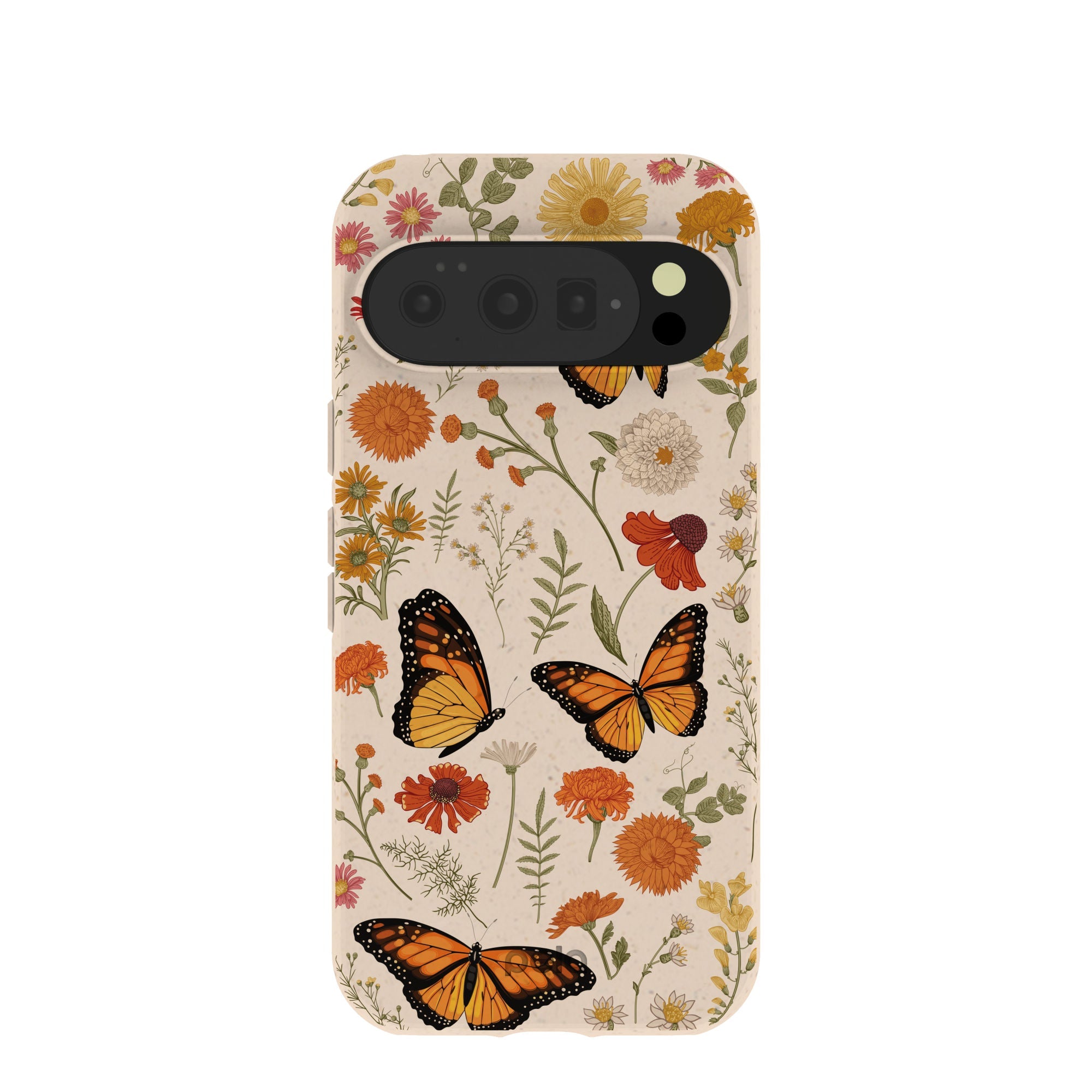 Seashell Monarch Butterfly Google Pixel 10/10 Pro Case Refurbished - Pela Case refurbished available on Cerqular