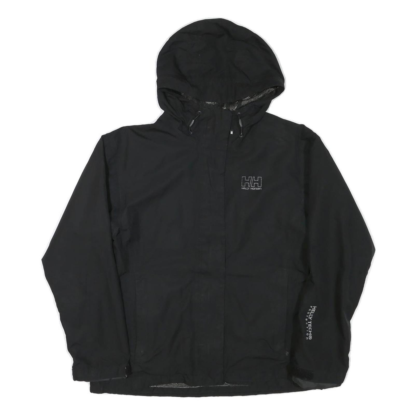 HELLY HANSEN Womens Black Helly Tech Jacket M Polyester Blend Zip Hooded Outdoor Refurbished - N/A refurbished available on Cerqular