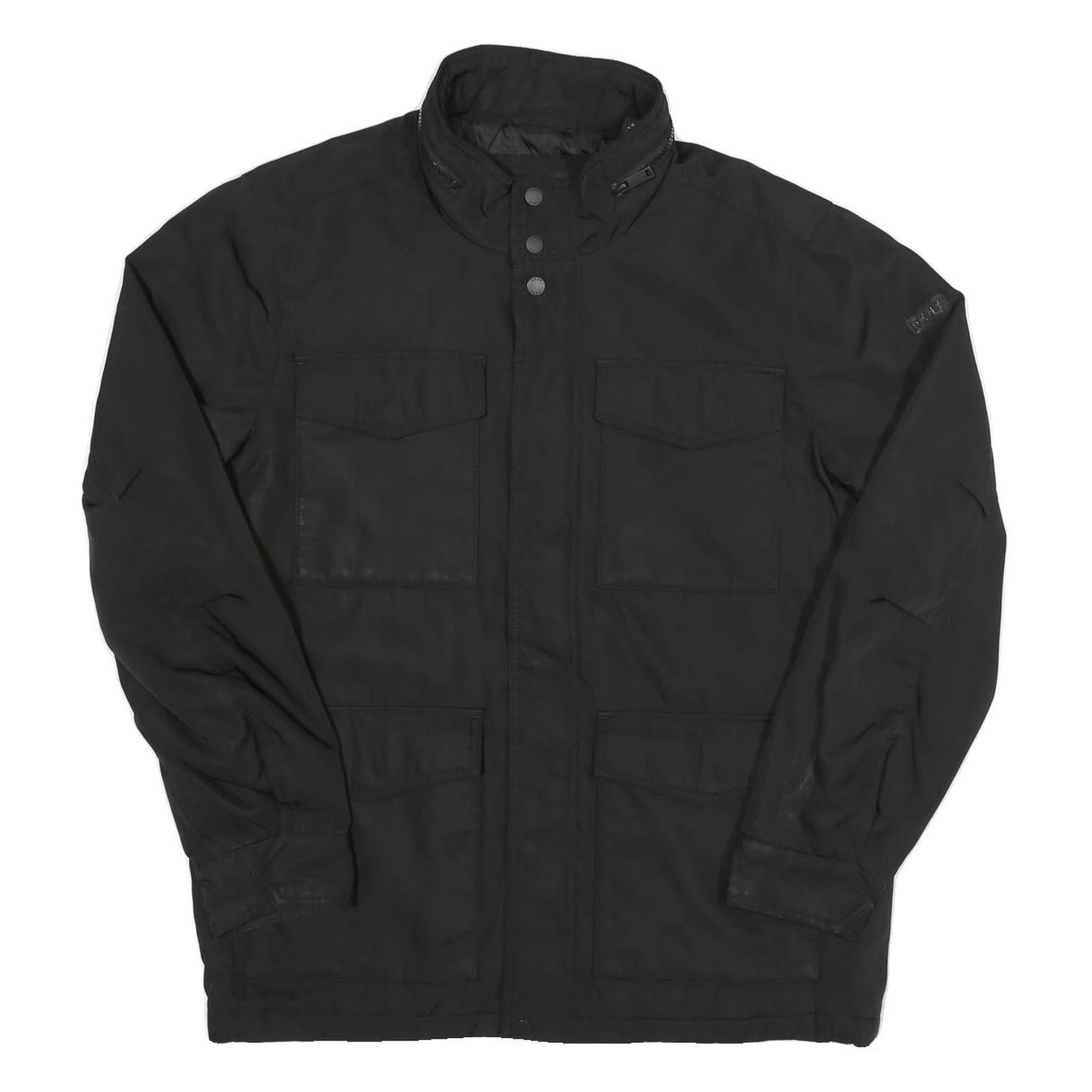 DKNY Mens Black Classic Jacket M Polyester Zip Plain Casual Lightweight Refurbished - N/A refurbished available on Cerqular
