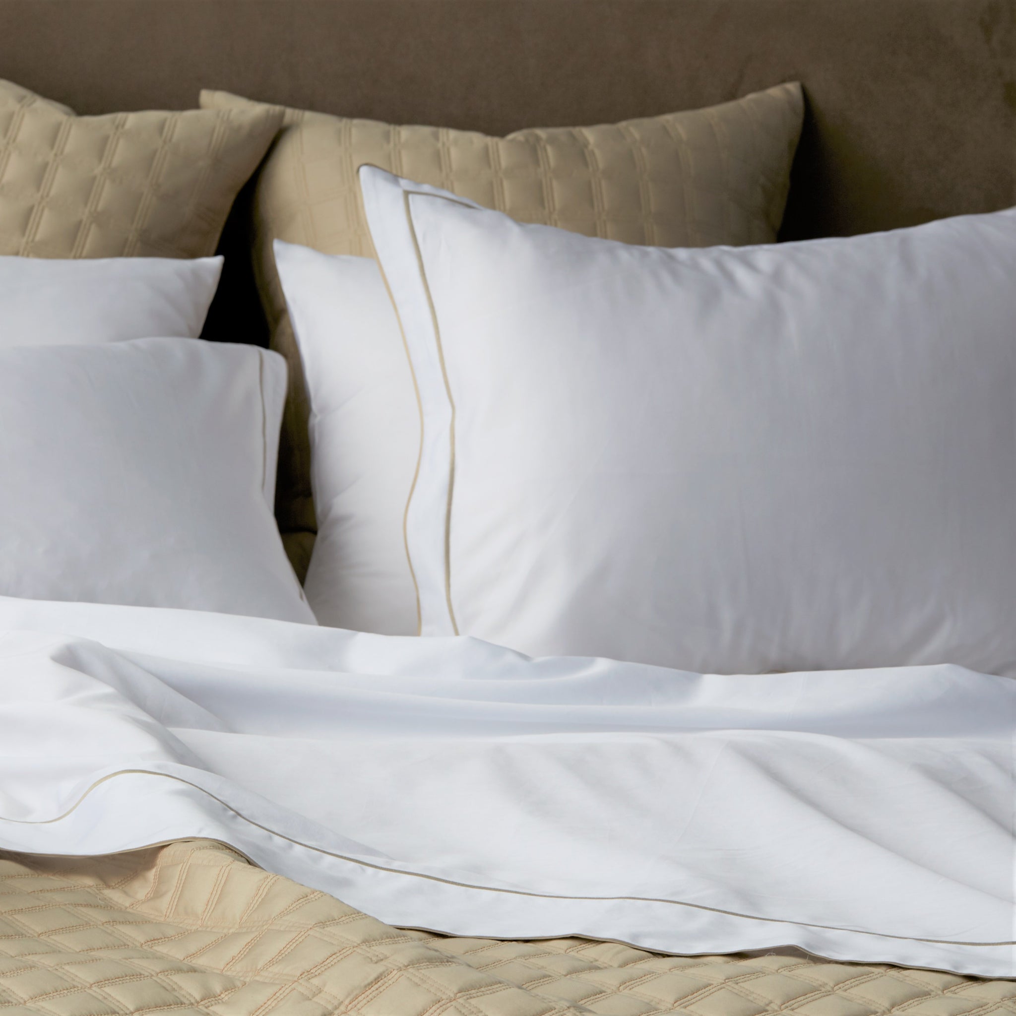 Flat Sheet | Size: Twin/Twin XL | Color: Olive Martini | Touch: Percale Refurbished - N/A refurbished available on Cerqular