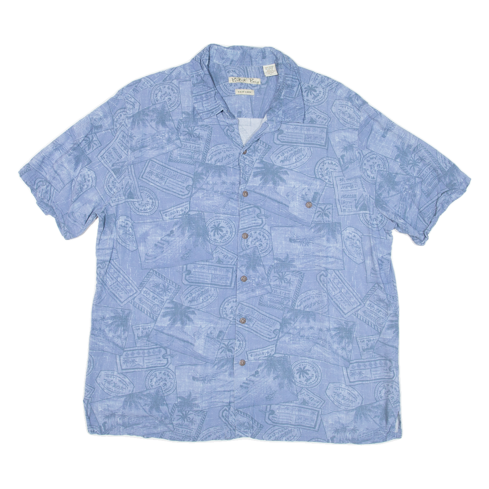 BATIK BAY Mens Hawaiian Shirt Blue Floral XL Refurbished - N/A refurbished available on Cerqular