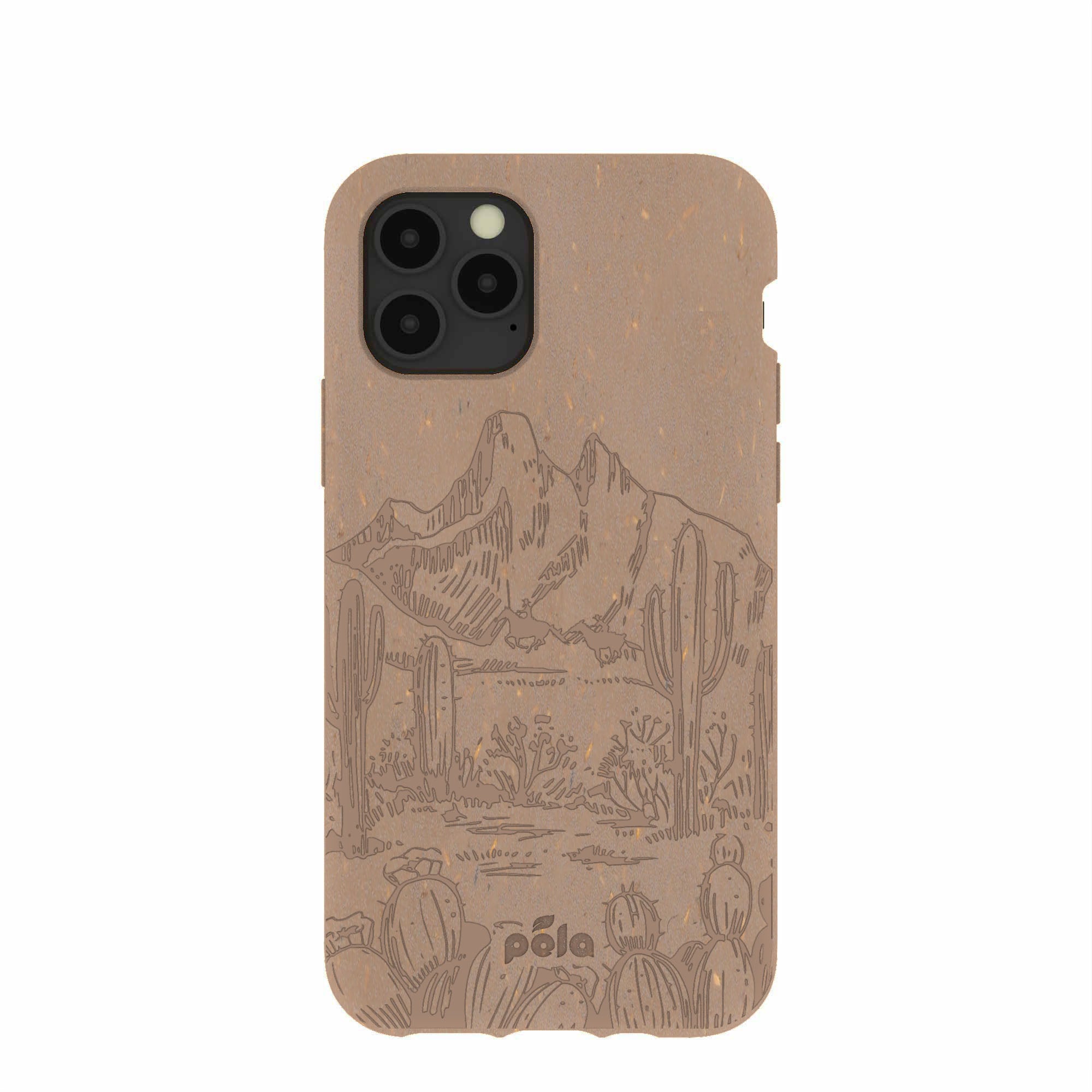 Chocolate Brown Desert Run iPhone 11 Pro Case Refurbished - Pela Case refurbished available on Cerqular