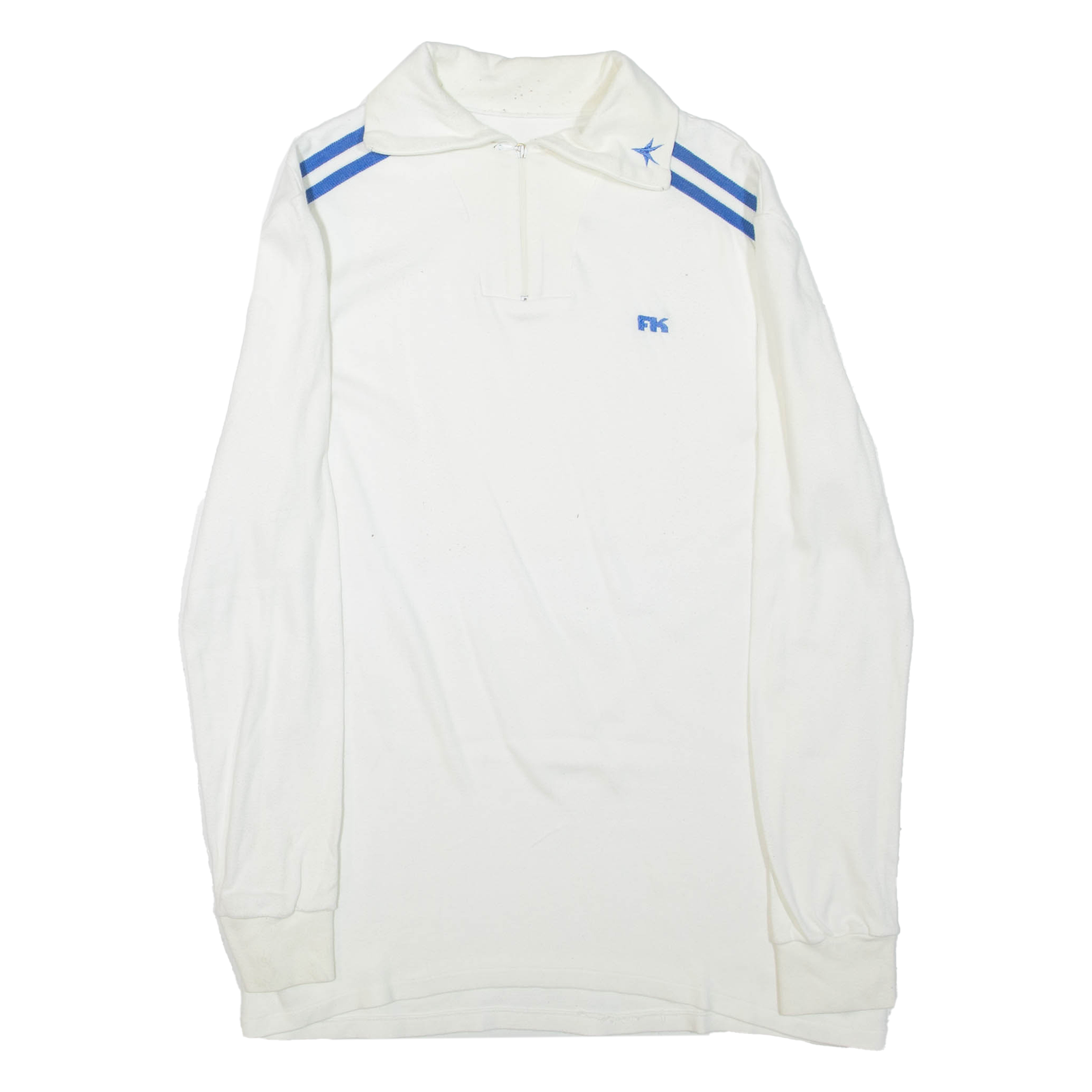 FK Mens T-Shirt White Long Sleeve Collared L Refurbished - N/A refurbished available on Cerqular