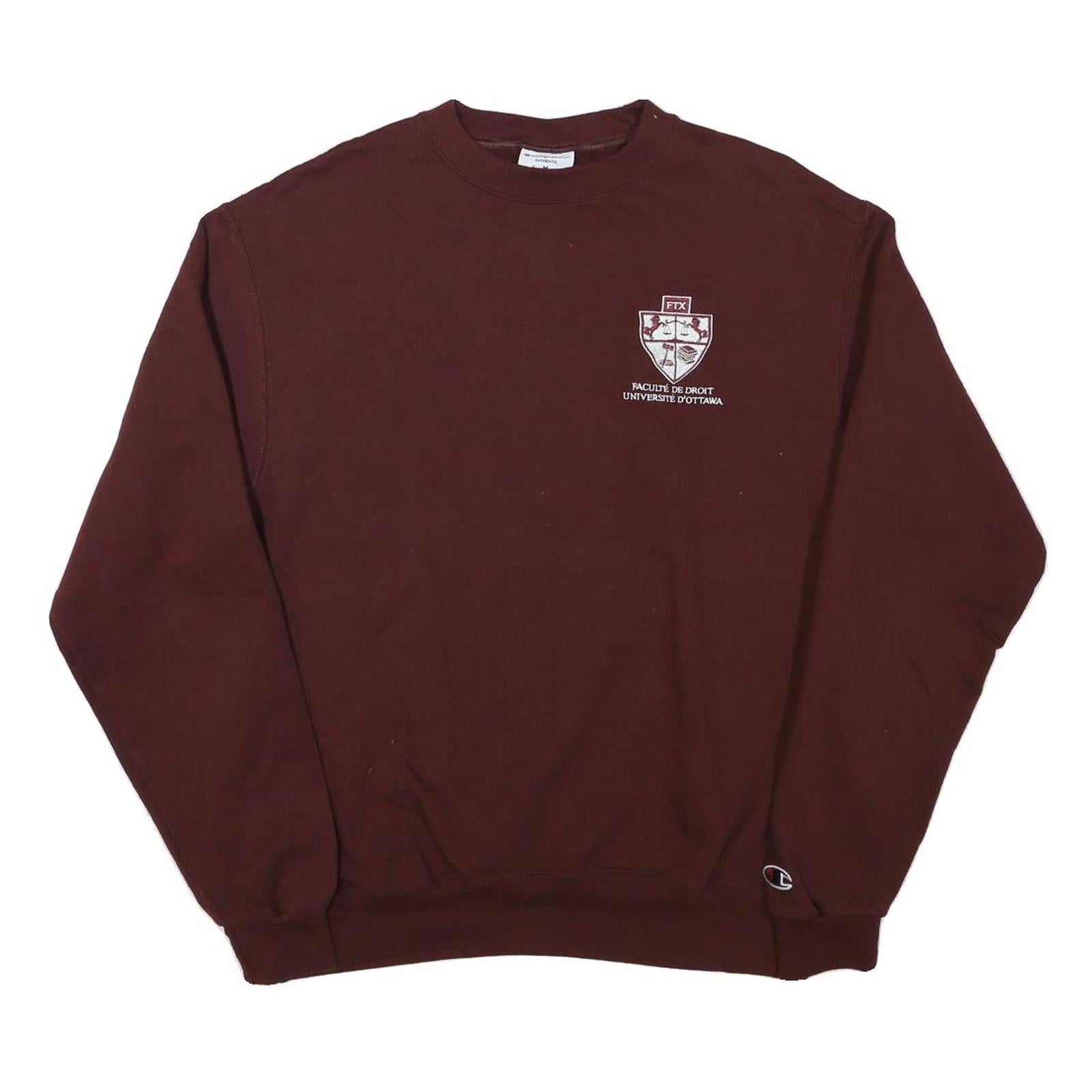 Buy CHAMPION Mens Maroon Crew Neck M University Logo Cotton Blend Sweatshirt Refurbished - $29.89 CHAMPION Mens Maroon Crew Neck M University Logo Cotton Blend Sweatshirt Refurbished - N/A refurbished available on Cerqular