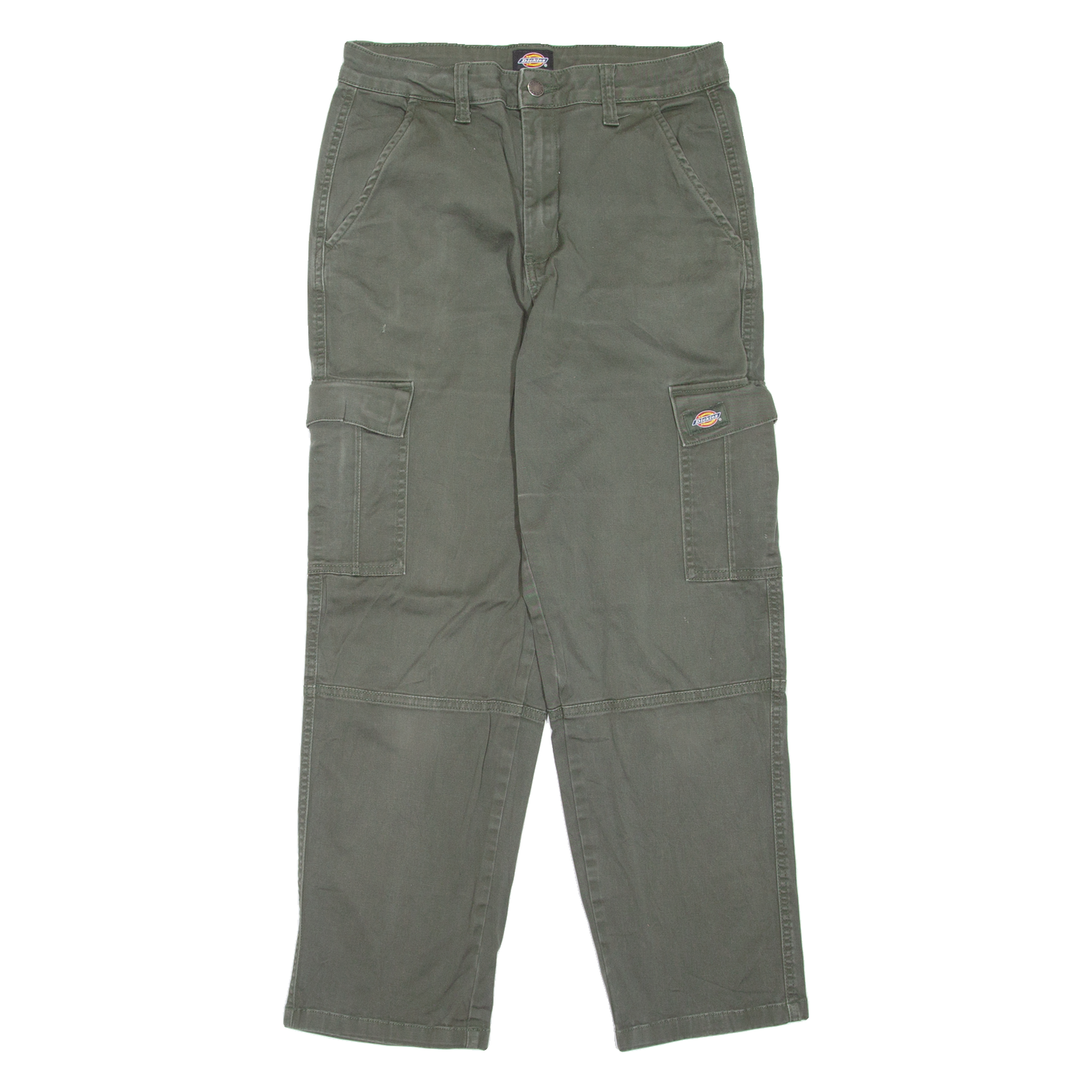 DICKIES Cargo Workwear Mens Trousers Green Slim Tapered W28 L26 Refurbished - N/A refurbished available on Cerqular