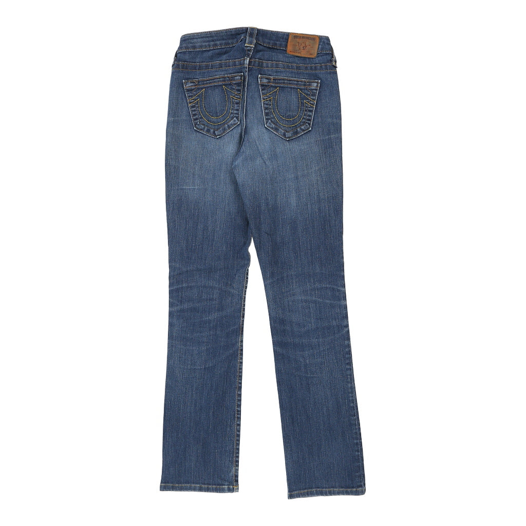 Avery Made in USA True Religion Jeans - 28W UK 8 Blue Cotton Refurbished - Thrifted (note: this is a term often used to describe second- refurbished available on Cerqular