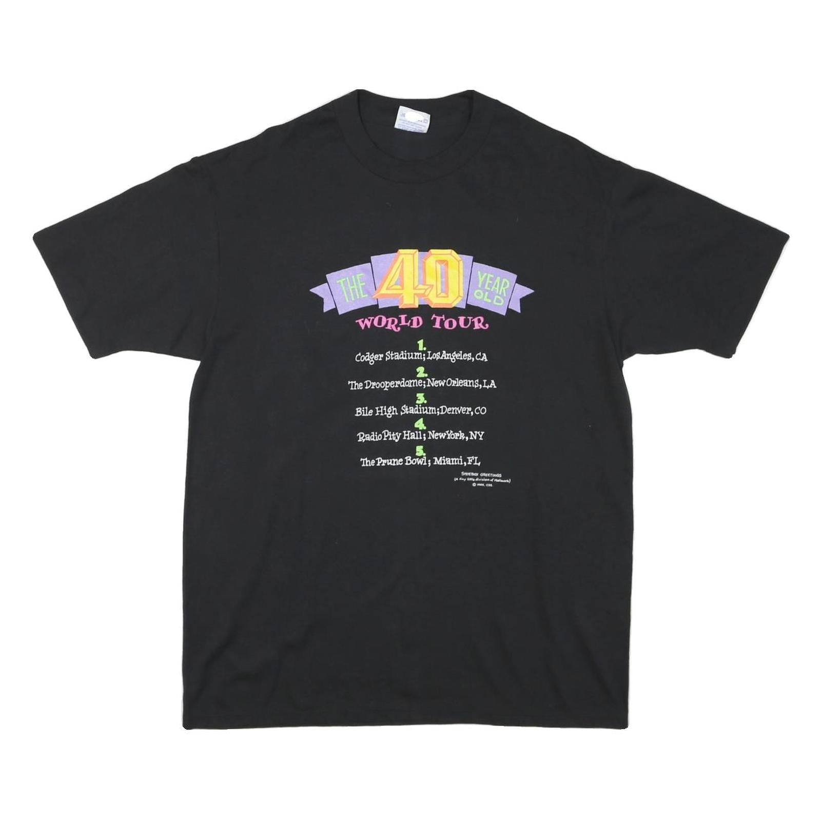 Buy Mens Single Stitch Black Modern T-Shirt L Short Sleeve Crew Neck World Tour Refurbished - $19.49 Mens Single Stitch Black Modern T-Shirt L Short Sleeve Crew Neck World Tour Refurbished - N/A refurbished available on Cerqular