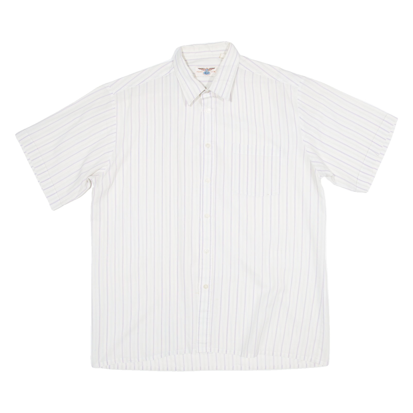 PIERRE LEON Mens Shirt White Striped XL Refurbished - N/A refurbished available on Cerqular