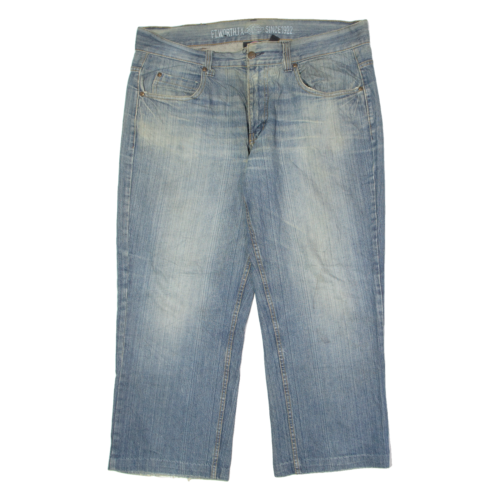 DICKIES Workwear Mens Jeans Blue Regular Straight Stone Wash W38 L25 Refurbished - N/A refurbished available on Cerqular