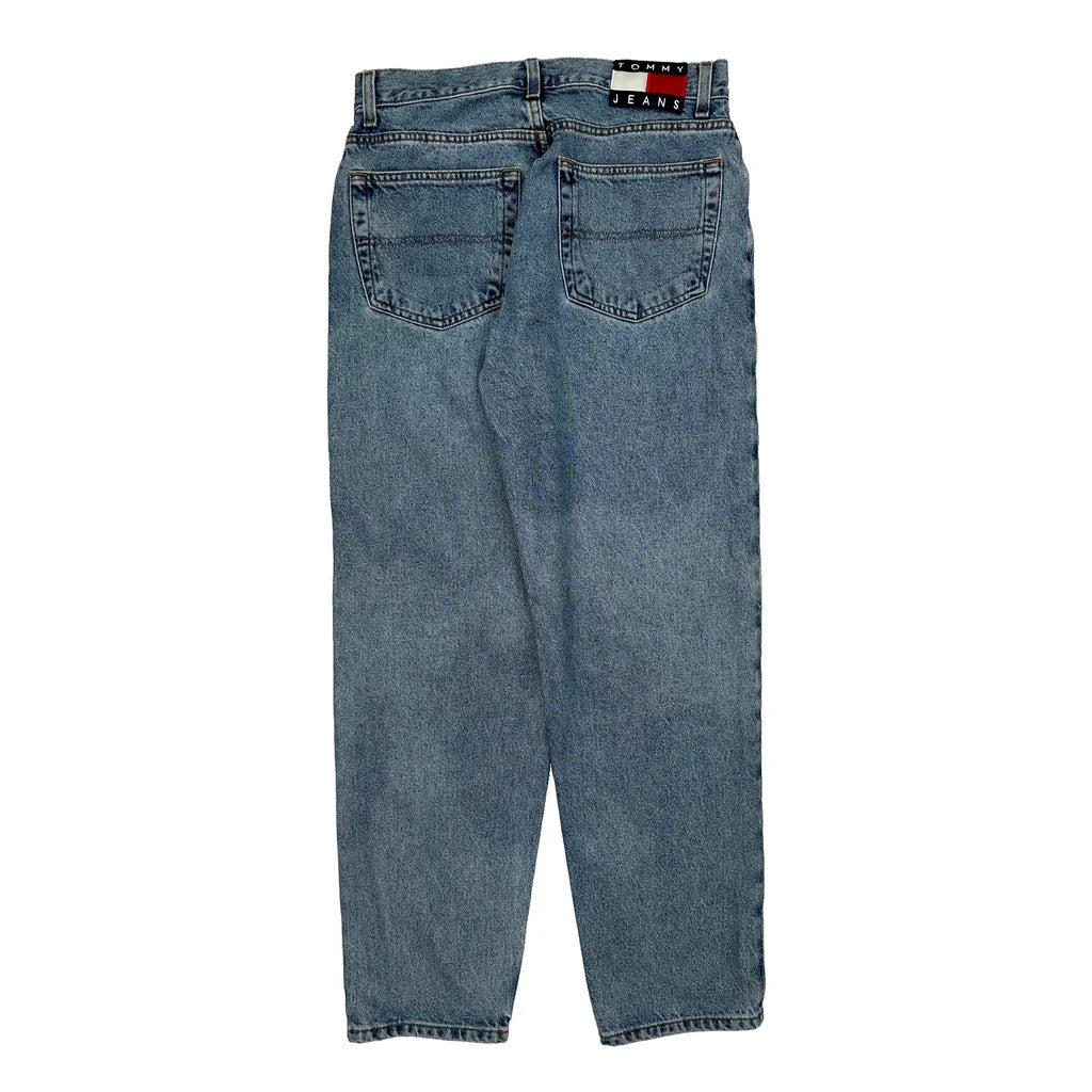 Tommy Jeans Jeans - 32W 29L Light Wash Denim Refurbished - Thrifted (note: this is a term often used to describe second- refurbished available on Cerqular