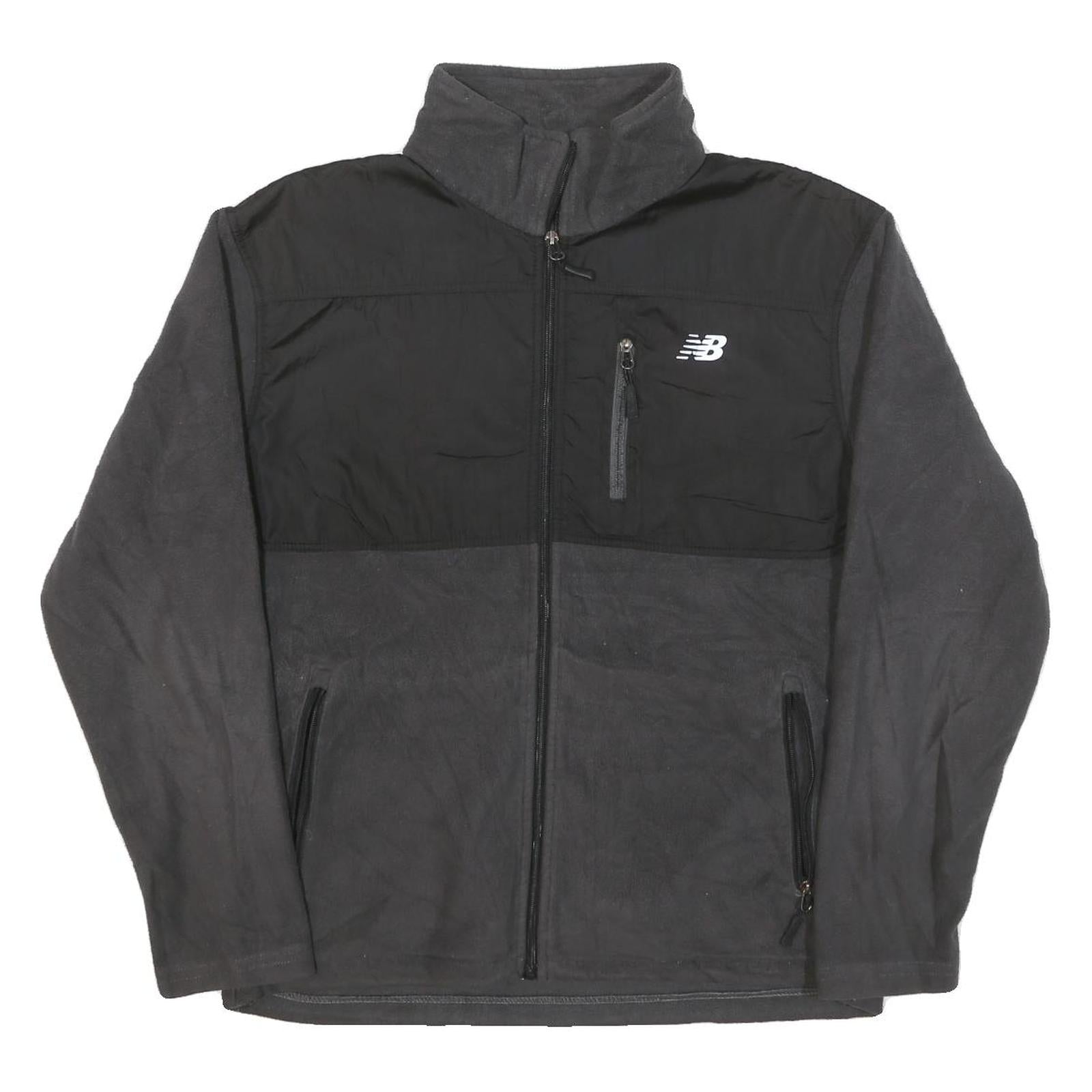 Buy NEW BALANCE Mens Black & Dark Grey Athletic Zip Jacket M Polyester Blend Refurbished - $41.59 NEW BALANCE Mens Black & Dark Grey Athletic Zip Jacket M Polyester Blend Refurbished - N/A refurbished available on Cerqular