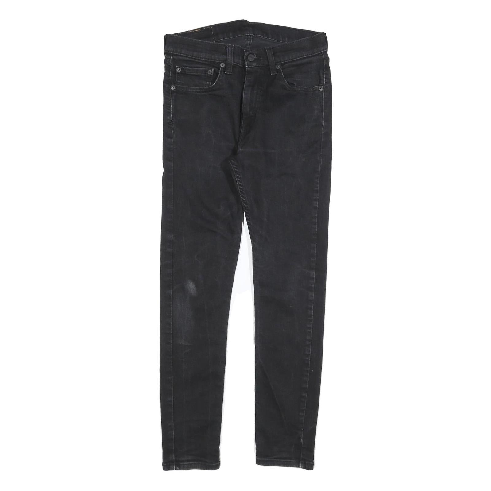 LEVI'S 519 Mens Slim Black Denim Dark Zip W29 L28 Slim Fit Skinny Jeans Refurbished - N/A refurbished available on Cerqular