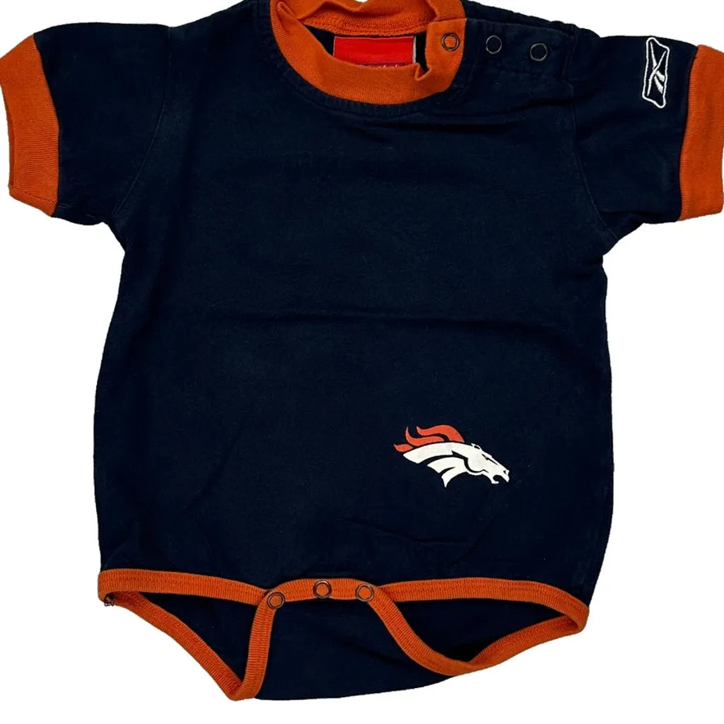 12 Months Denver Broncos Reebok Nfl Bodysuit - 3XS Navy Cotton Refurbished - Thrifted (note: this is a term often used to describe second- refurbished available on Cerqular