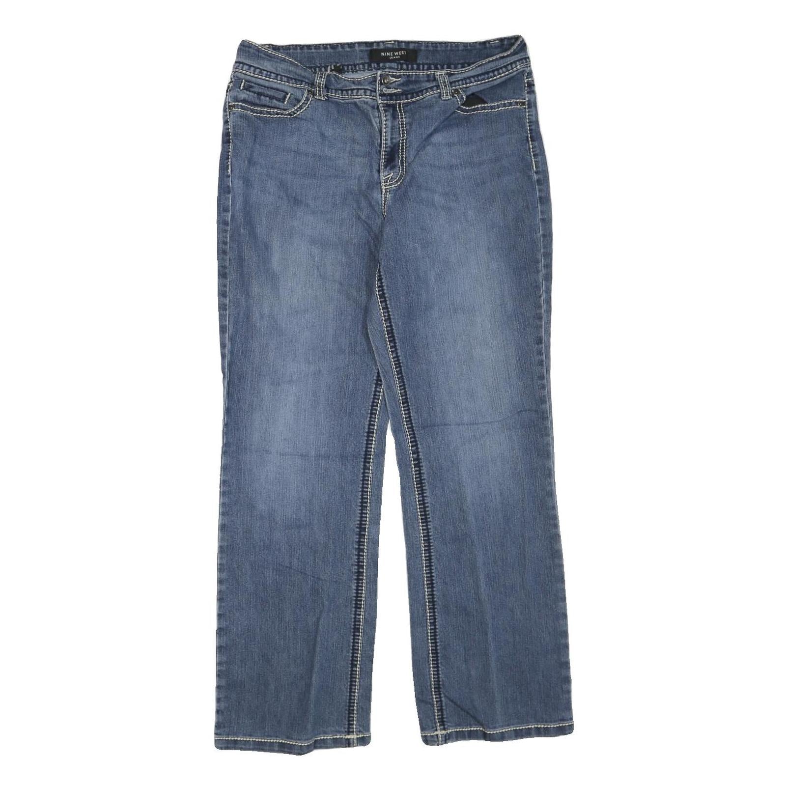 Buy NINE WEST JEANS Womens Blue Regular Straight Denim W34 L30 Embroidered Pockets Refurbished - $23.39 NINE WEST JEANS Womens Blue Regular Straight Denim W34 L30 Embroidered Pockets Refurbished - N/A refurbished available on Cerqular