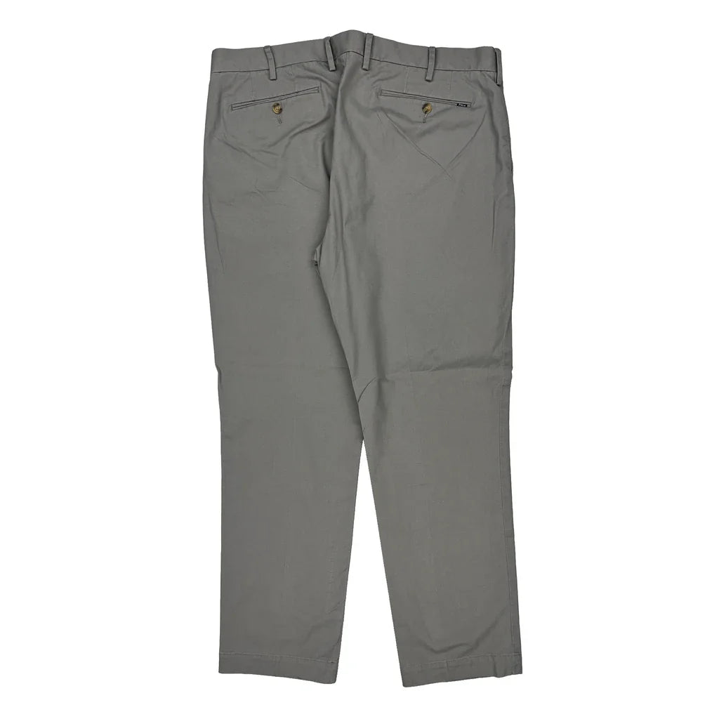 Polo By Ralph Lauren Chinos - 38W 30L Grey Cotton Refurbished - Thrifted (note: this is a term often used to describe second- refurbished available on Cerqular