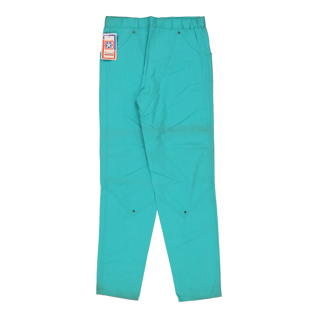 Brummel Trousers - 30W UK 12 Blue Cotton Refurbished - Thrifted (note: this is a term often used to describe second- refurbished available on Cerqular