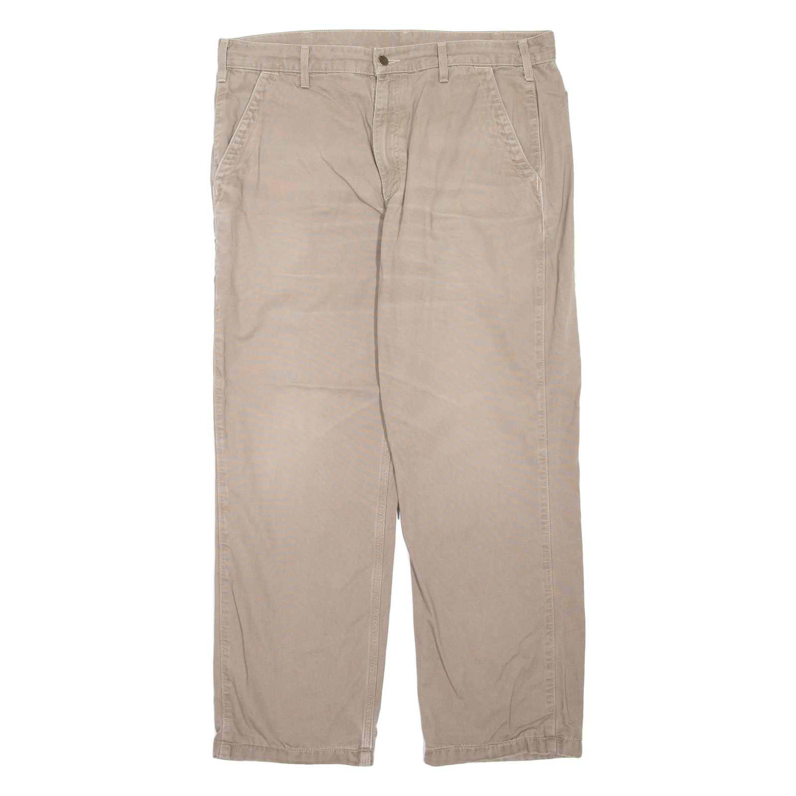CARHARTT Mens Trousers Brown Regular Straight W38 L32 Refurbished - N/A refurbished available on Cerqular