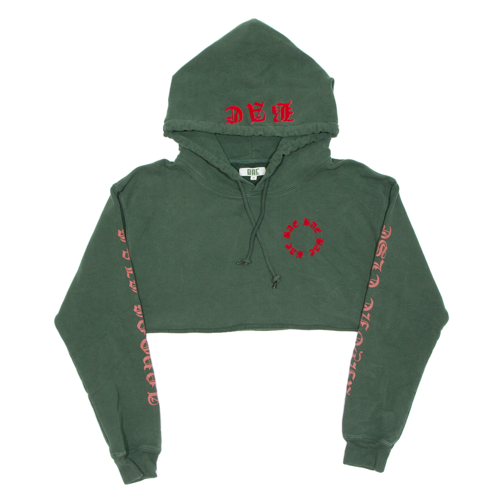 BAE Cropped Womens Green Hoodie M Refurbished - N/A refurbished available on Cerqular