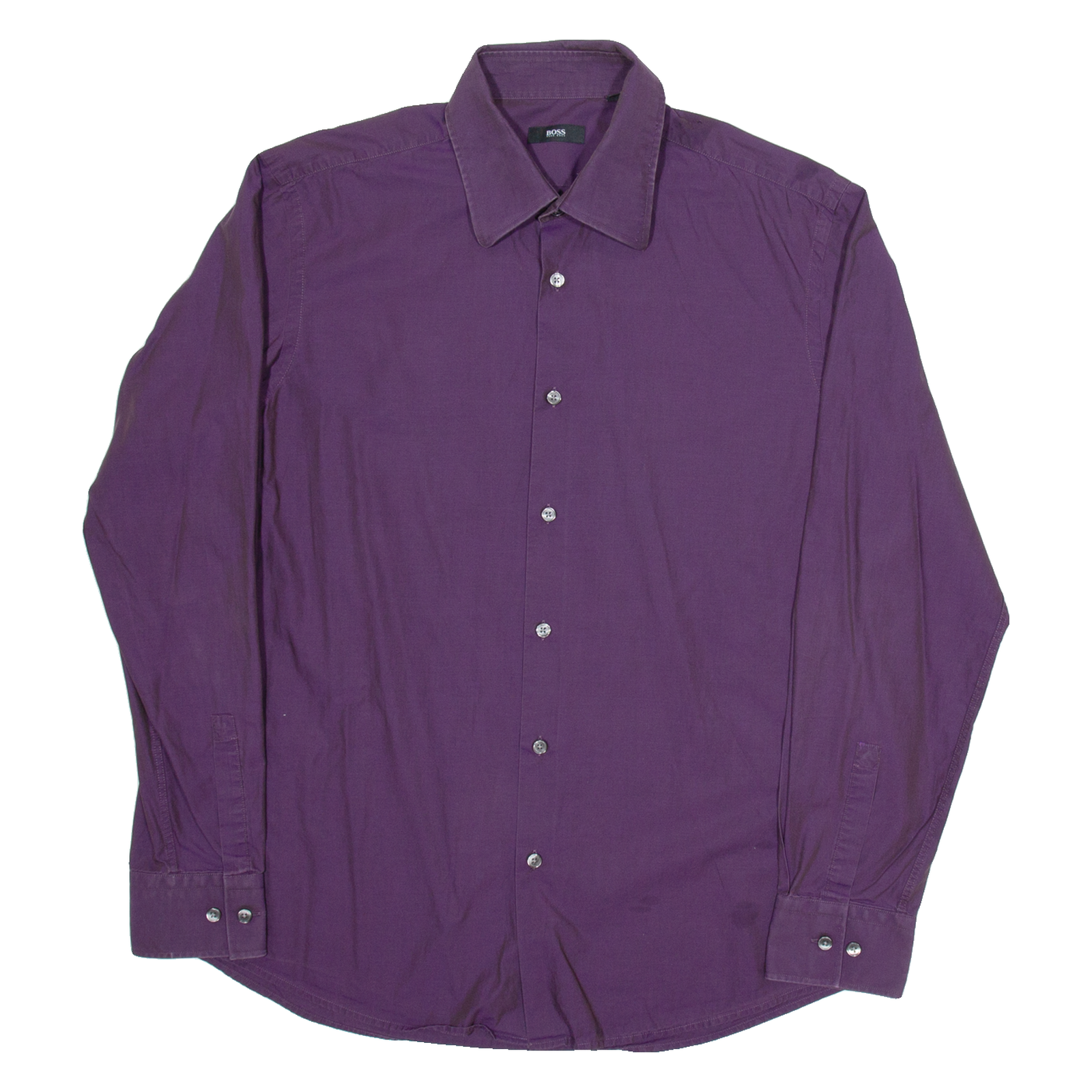 Buy BOSS Mens Plain Shirt Purple Long Sleeve L Refurbished - $28.59 BOSS Mens Plain Shirt Purple Long Sleeve L Refurbished - N/A refurbished available on Cerqular