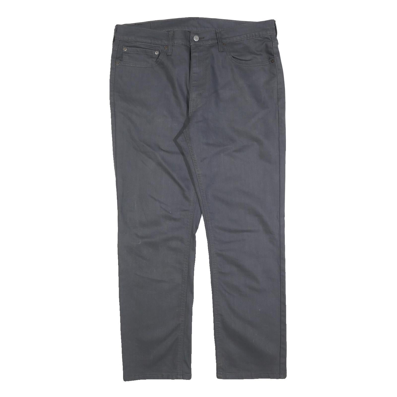 LEVI'S Mens Cotton Blend Black Regular Straight Trousers W36 L30 Classic Zip Refurbished - N/A refurbished available on Cerqular