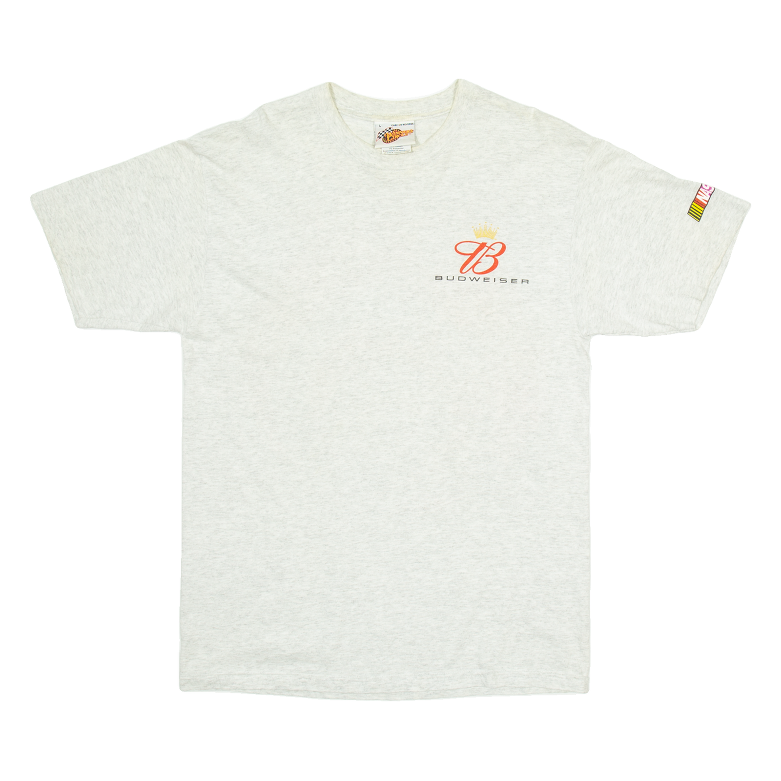 WINNERS CIRCLE Budweiser Nascar Mens T-Shirt Grey L Refurbished - N/A refurbished available on Cerqular