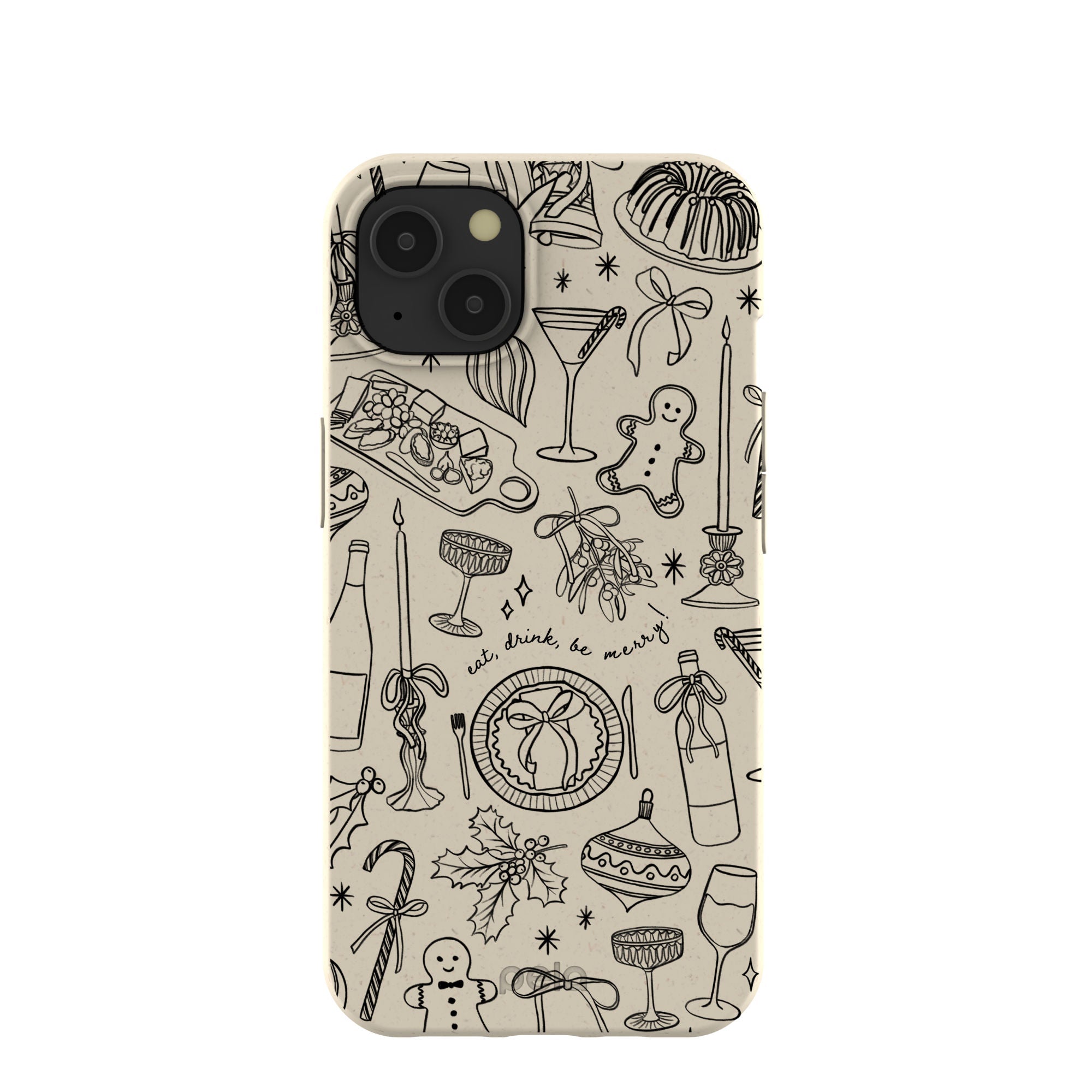 London Fog Holiday Dinner Party iPhone 13 Case Refurbished - Pela Case refurbished available on Cerqular