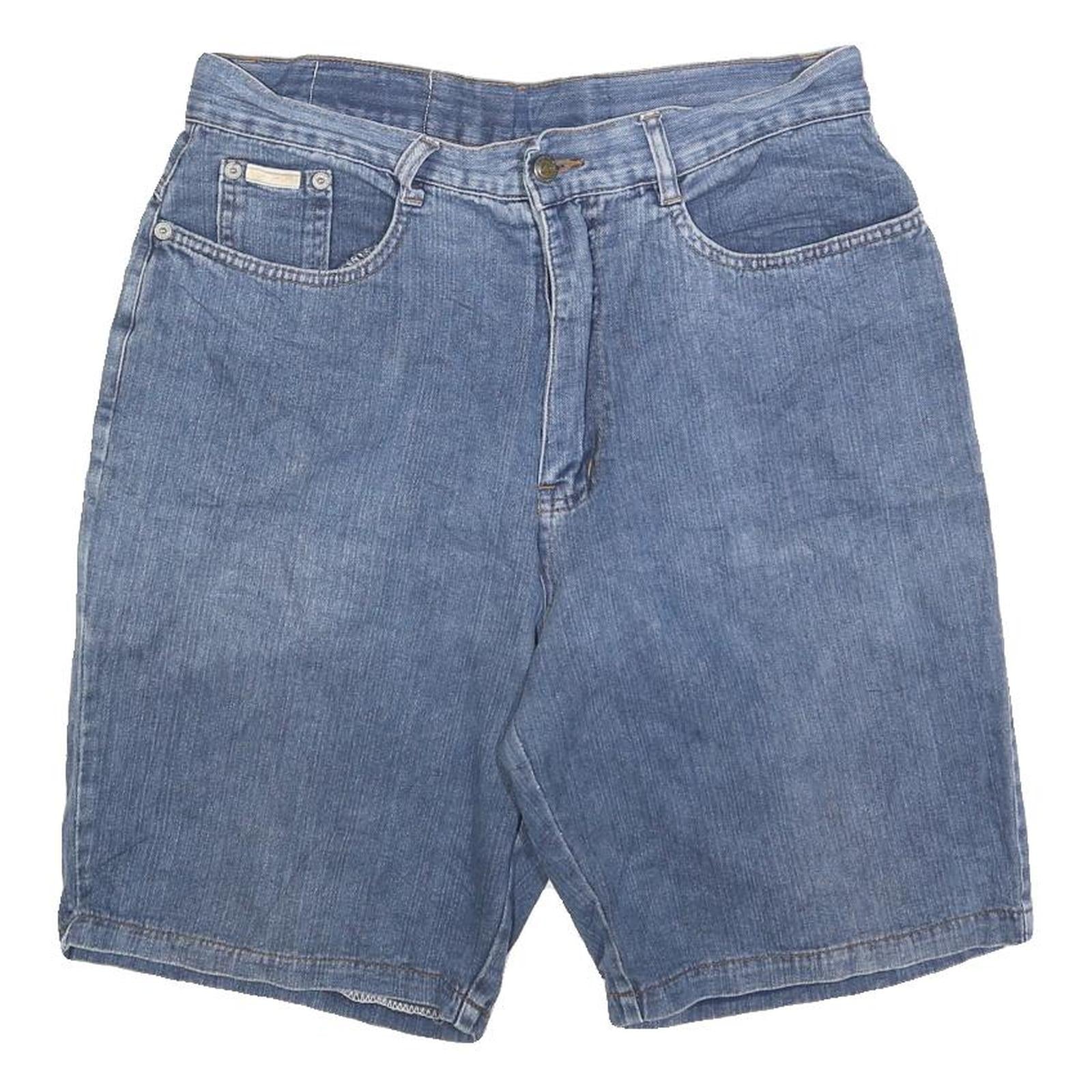 ANTLER Mens Denim Blue Casual Cotton Blend M W32 Shorts Stylish Fit Refurbished - N/A refurbished available on Cerqular