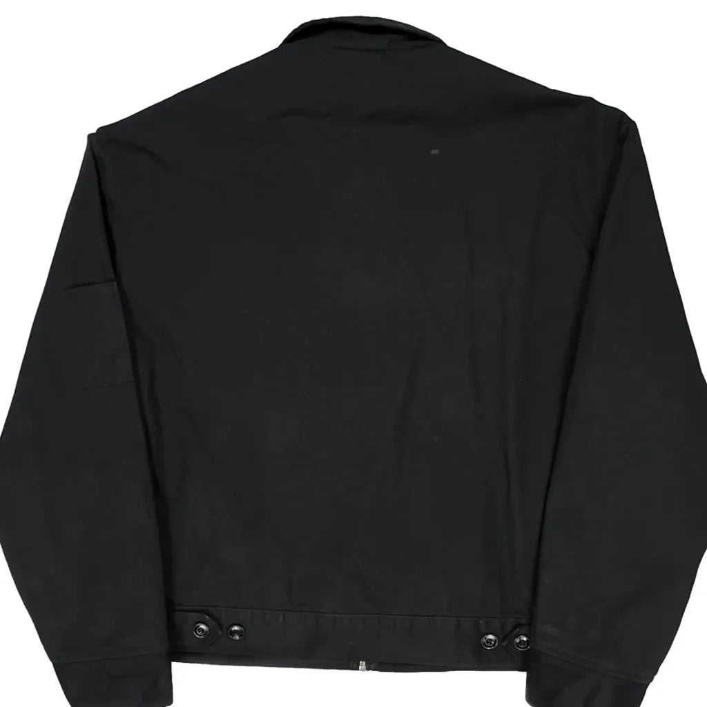 Dickies Jacket - XL Black Polyester Refurbished - Thrifted (note: this is a term often used to describe second- refurbished available on Cerqular