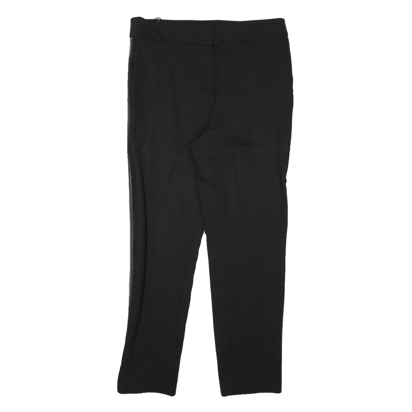 Buy CALVIN KLEIN Womens Black Rayon Slim Trousers W32 L28 Faux Leather Side Stripe Refurbished - $41.59 CALVIN KLEIN Womens Black Rayon Slim Trousers W32 L28 Faux Leather Side Stripe Refurbished - N/A refurbished available on Cerqular