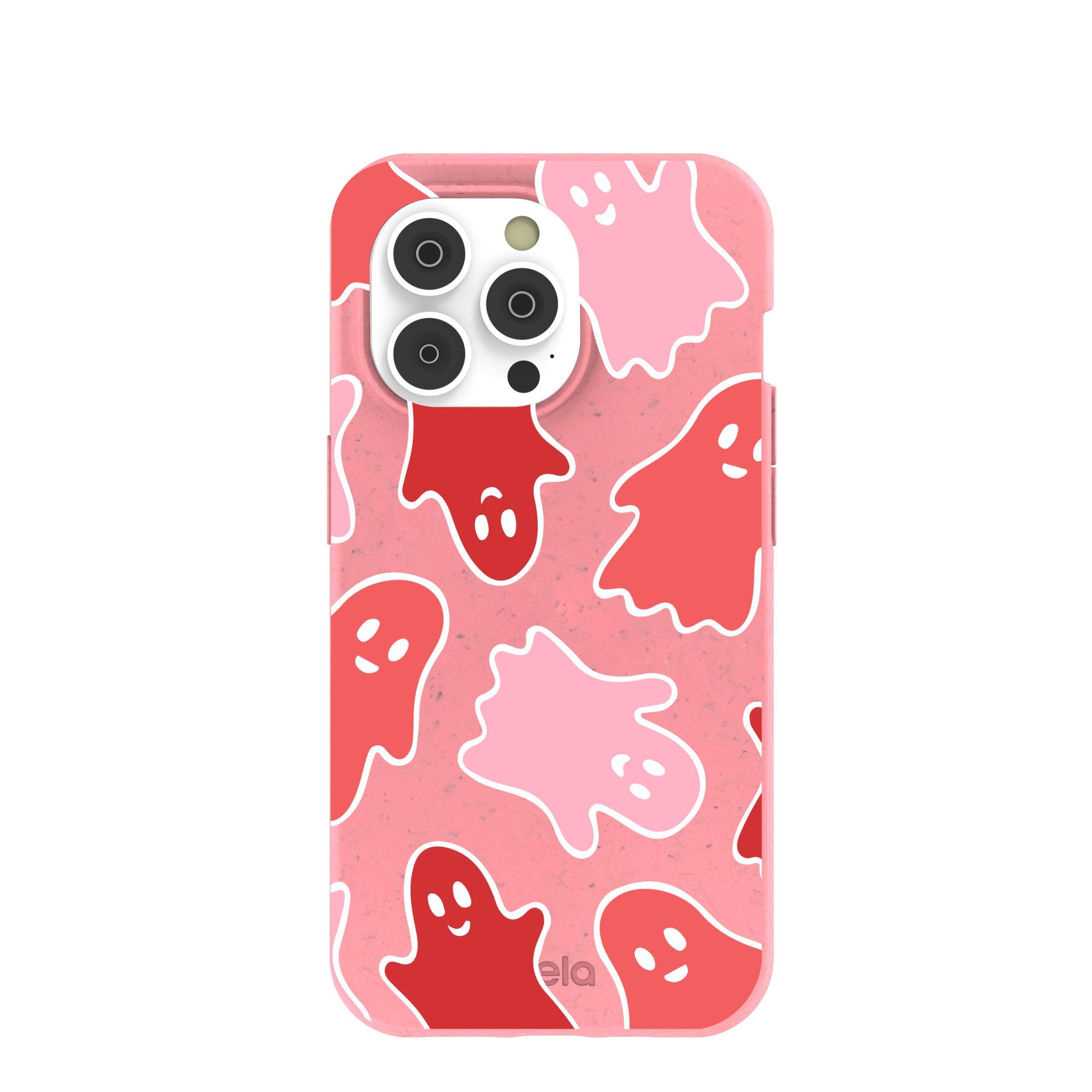 Bubblegum Pink Phantom Pals iPhone 14 Pro Case Refurbished - Pela Case refurbished available on Cerqular