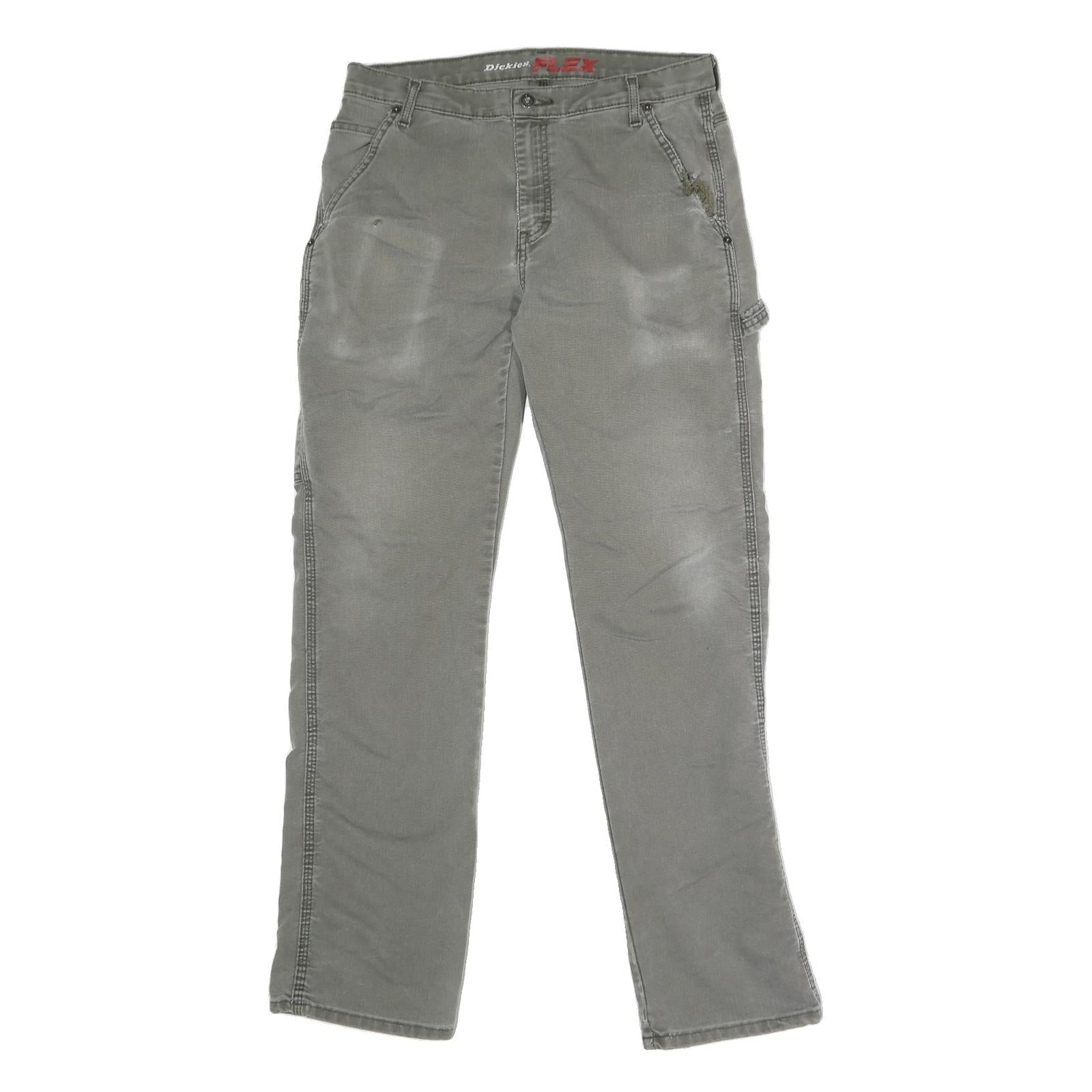 Buy DICKIES Mens Cotton Blend Grey Regular Fit Straight Leg Trousers W34 L32 Refurbished - $31.19 DICKIES Mens Cotton Blend Grey Regular Fit Straight Leg Trousers W34 L32 Refurbished - N/A refurbished available on Cerqular