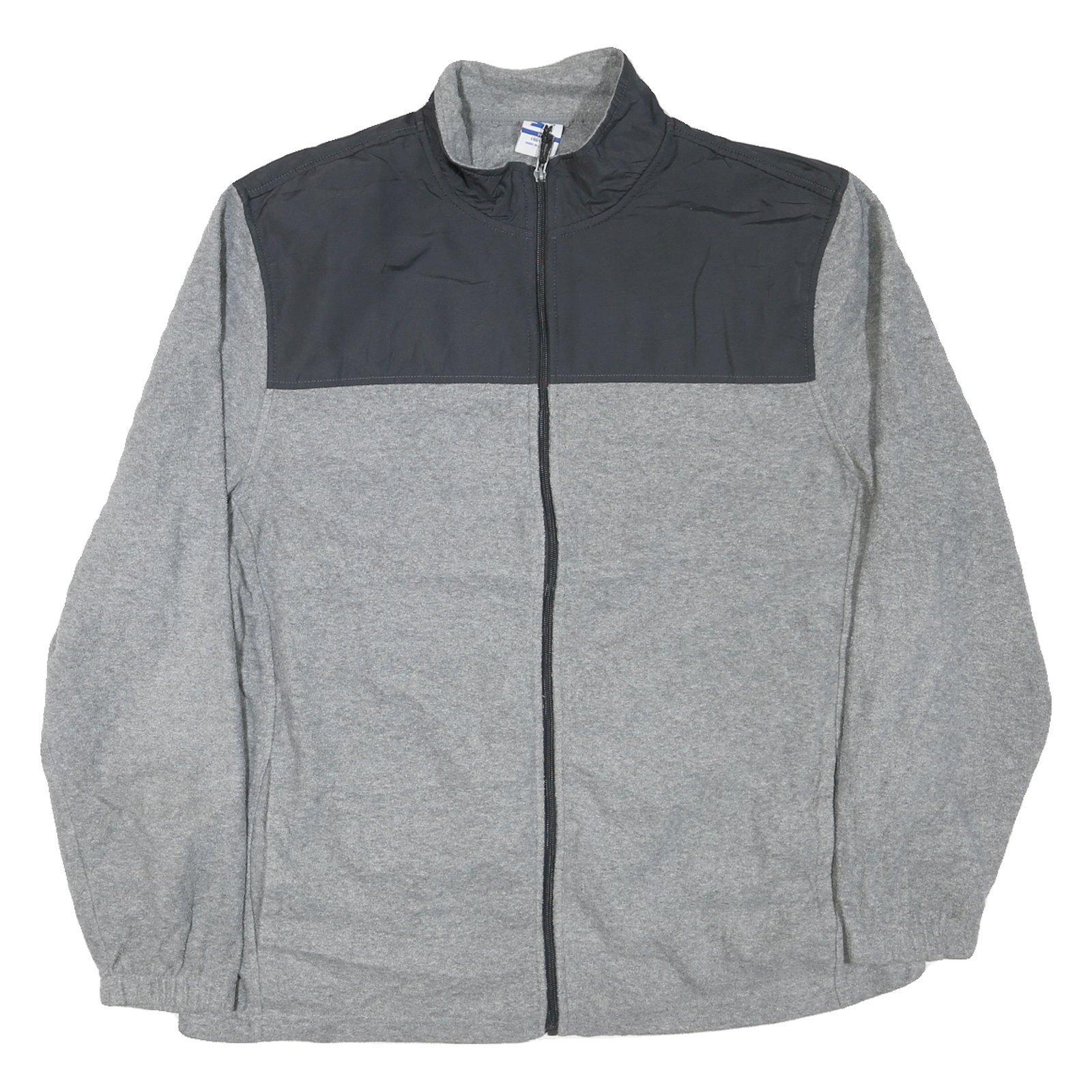 STARTER Mens Grey & Black Zip Jacket XL Polyester Blend Casual Lightweight Refurbished - N/A refurbished available on Cerqular