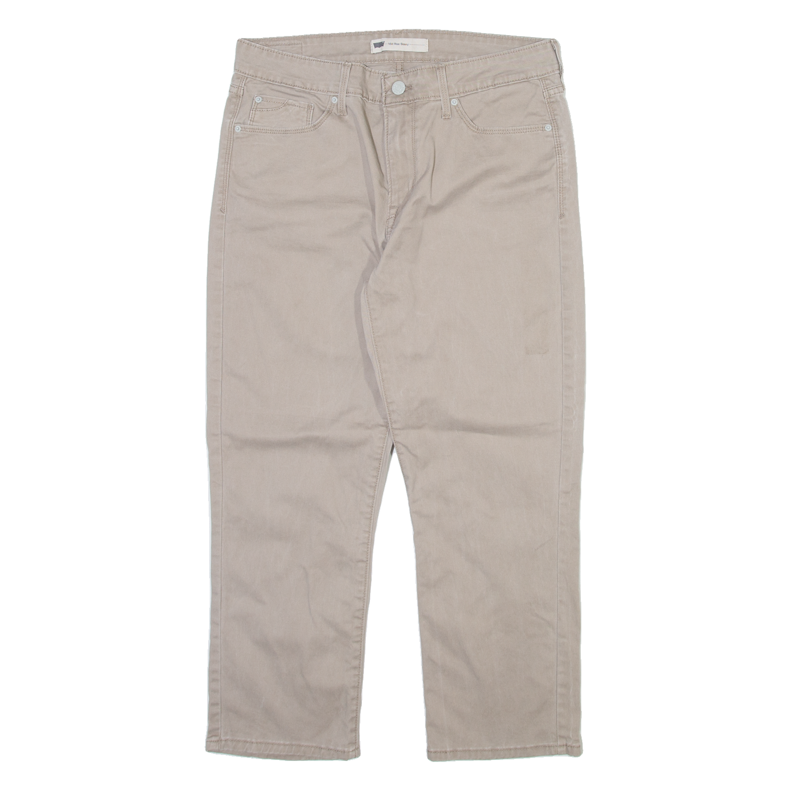 LEVI'S Womens Trousers Grey Slim Straight W31 L24 Refurbished - N/A refurbished available on Cerqular