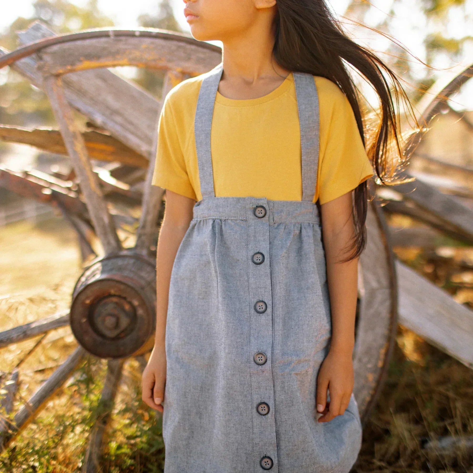 Parker Pinafore Skirt – 2-in-1 Skirt & Pinafore for Kids | Size: 4 y Refurbished - N/A refurbished available on Cerqular
