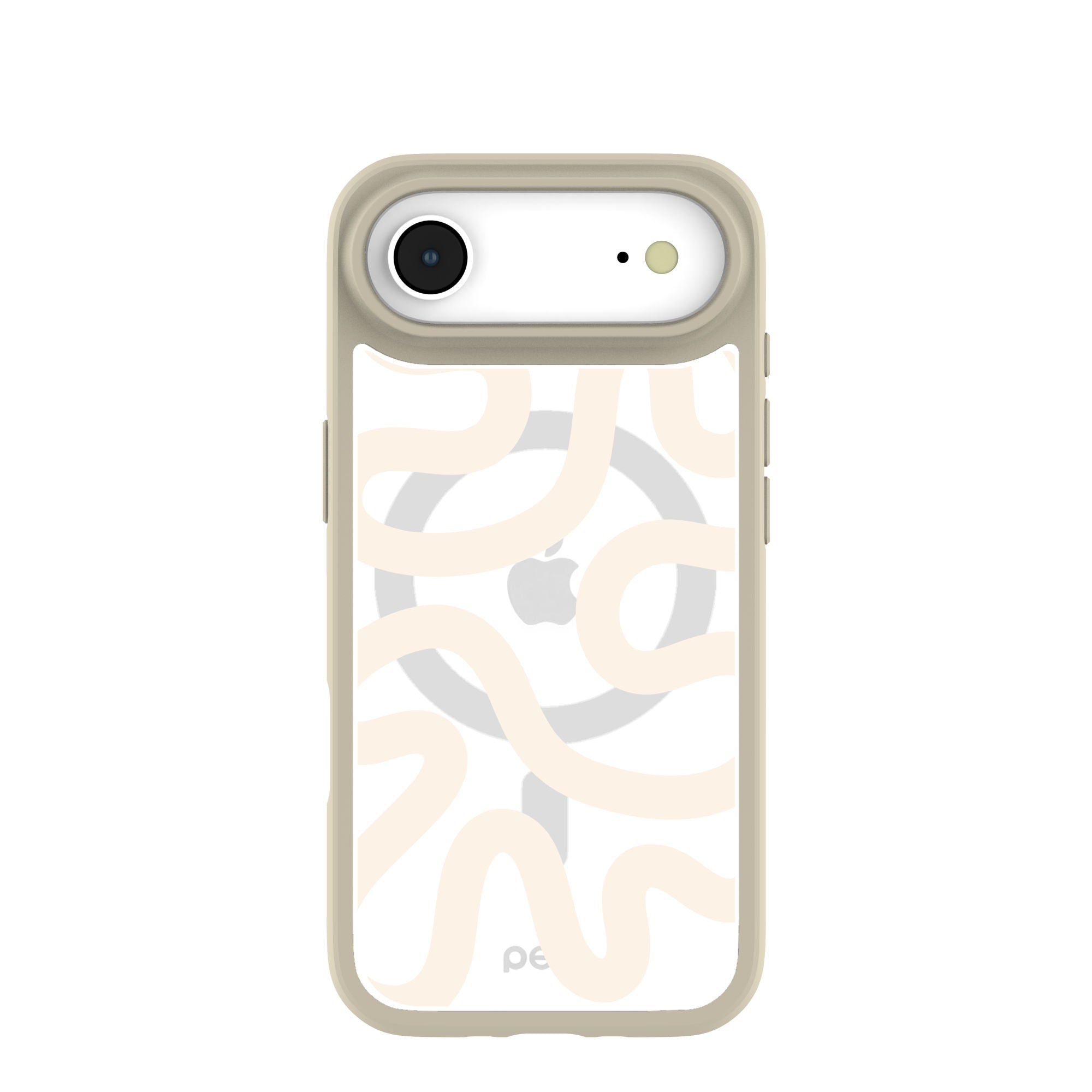 Clear Sandstone Wiggle iPhone Air Case With London Fog Ridge (MagSafe included) Refurbished - Pela Case refurbished available on Cerqular