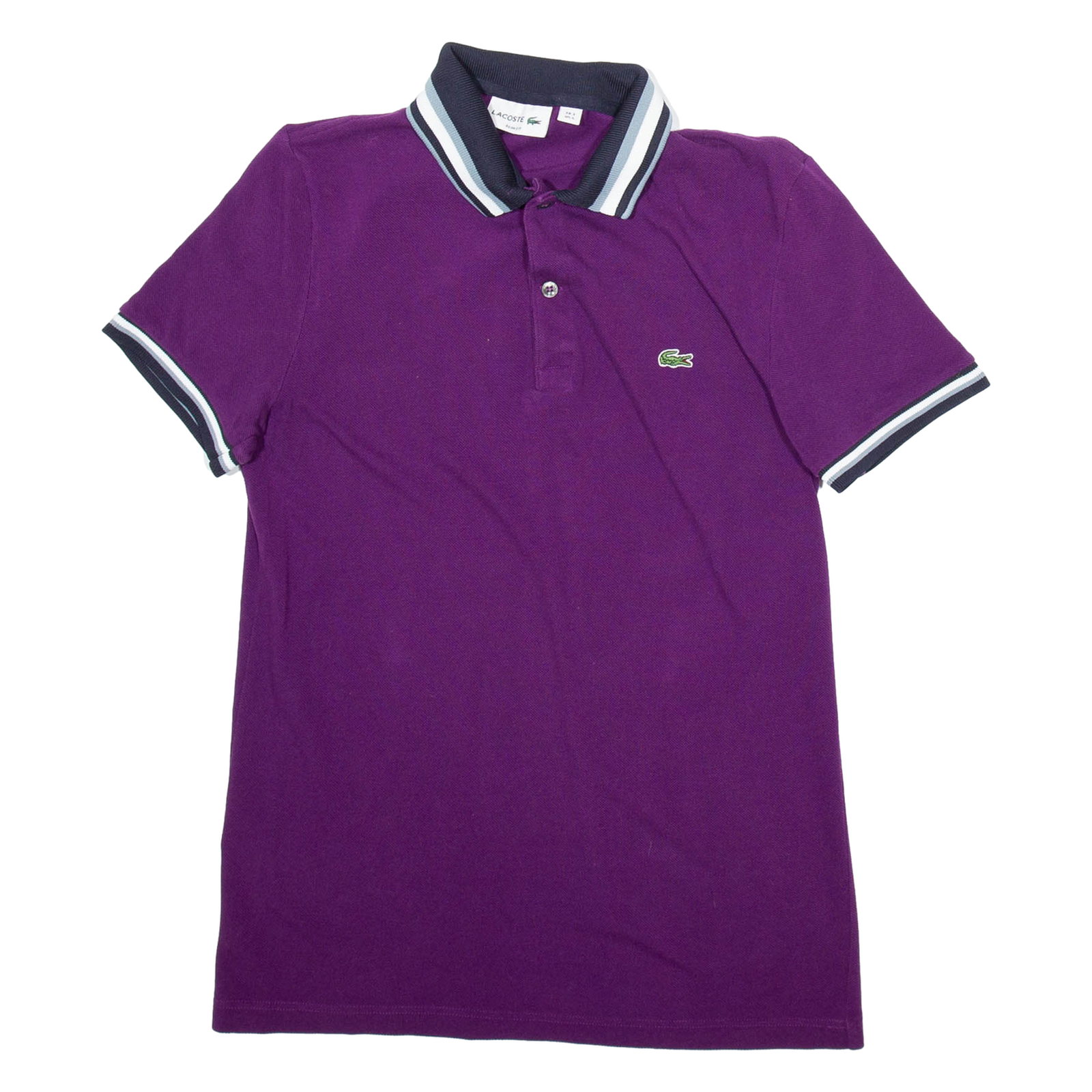 LACOSTE Mens Polo Shirt Purple S Refurbished - N/A refurbished available on Cerqular