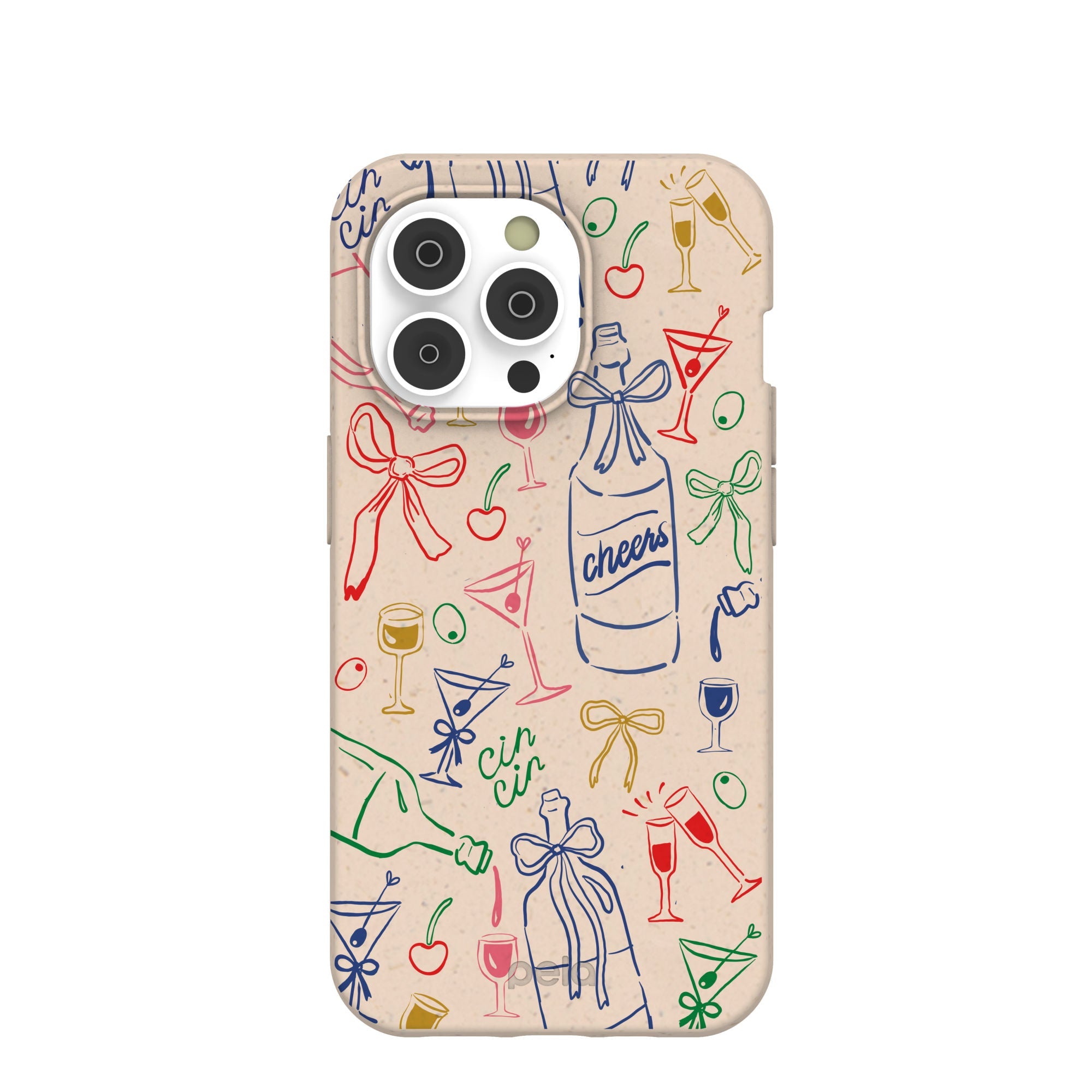 Seashell Midnight Toast iPhone 14 Pro Case Refurbished - Pela Case refurbished available on Cerqular