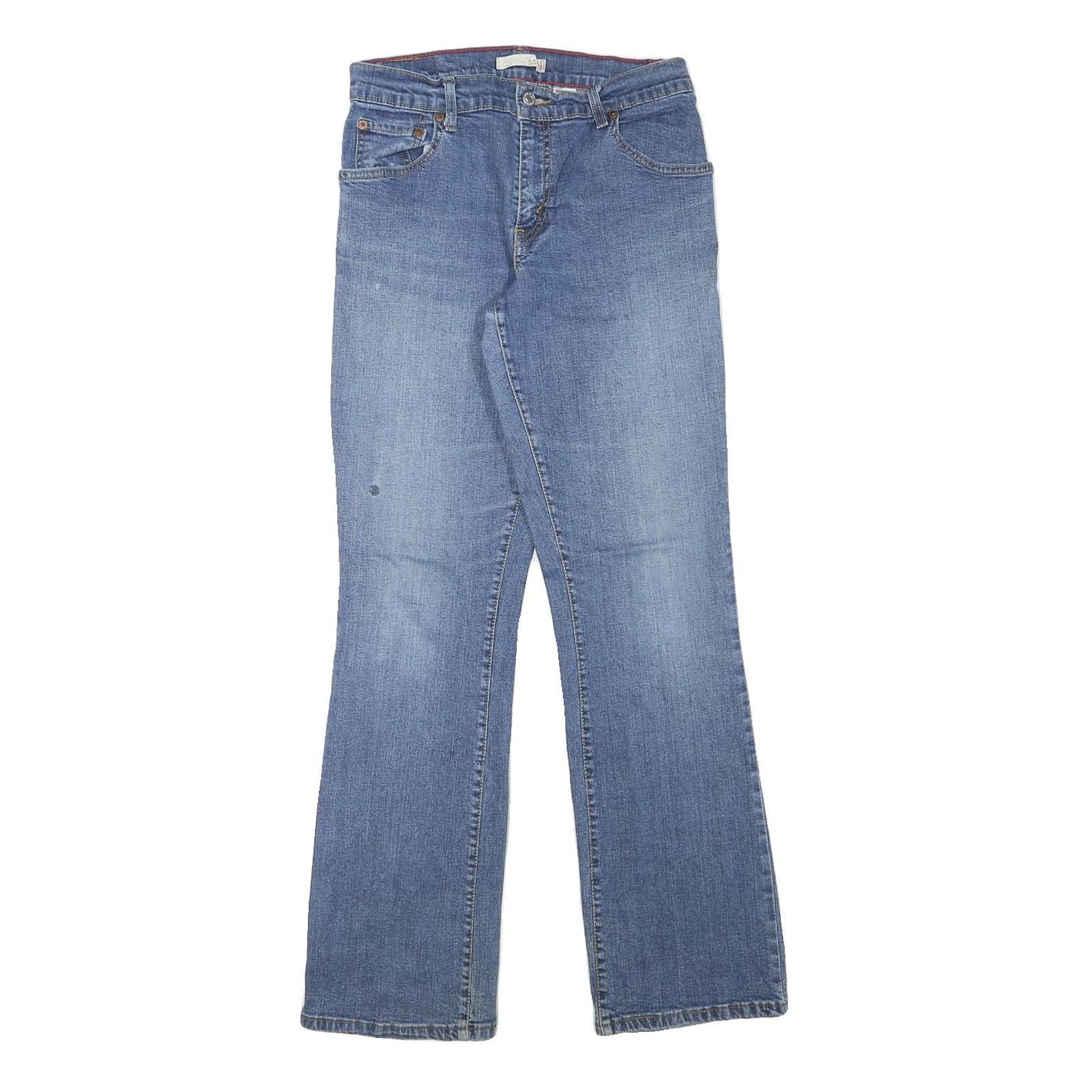 LEVI'S Womens Regular Fit Blue Denim Straight Jeans W27 L31 Classic Cotton Blend Refurbished - N/A refurbished available on Cerqular