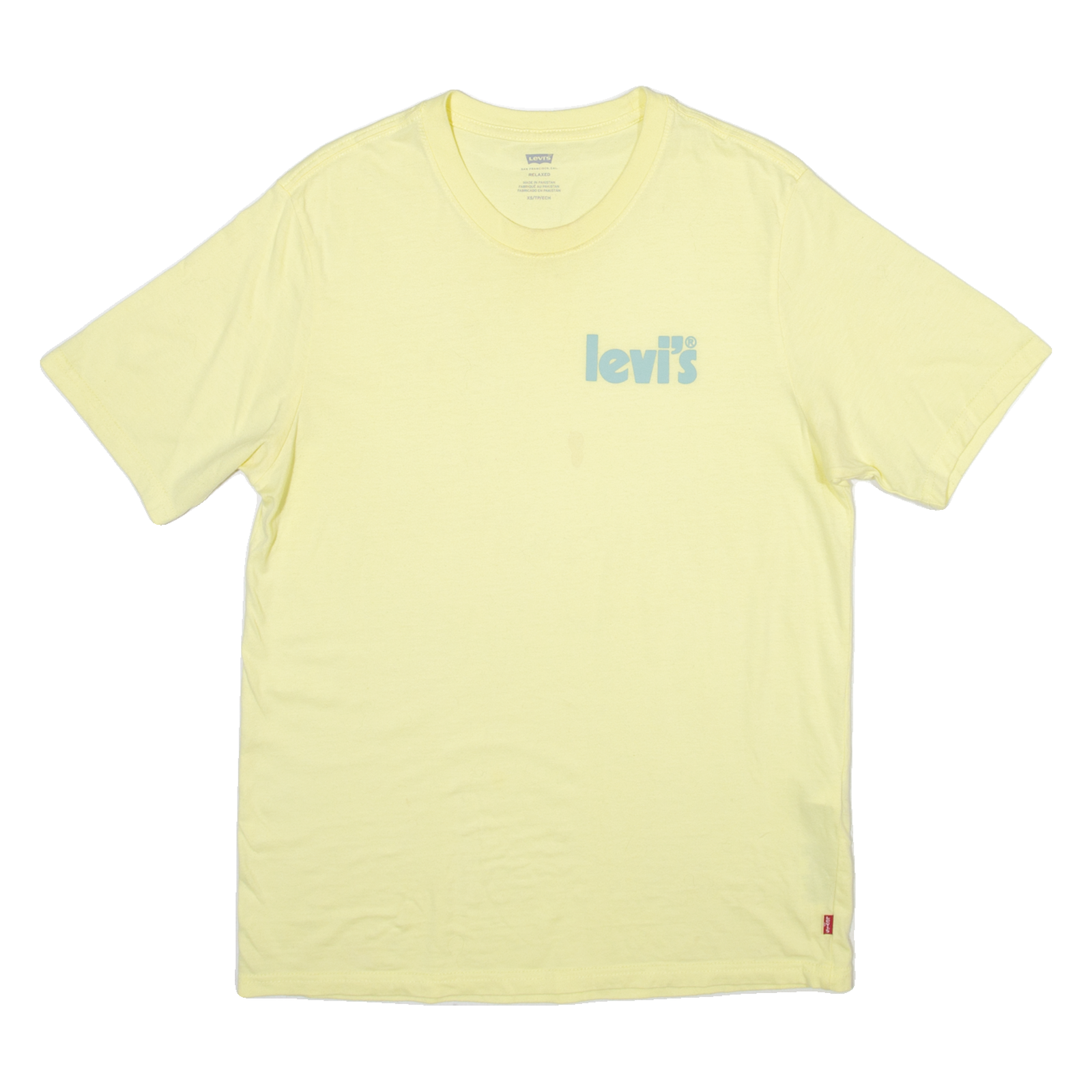 LEVI'S Mens T-Shirt Yellow Crew Neck XS Refurbished - N/A refurbished available on Cerqular
