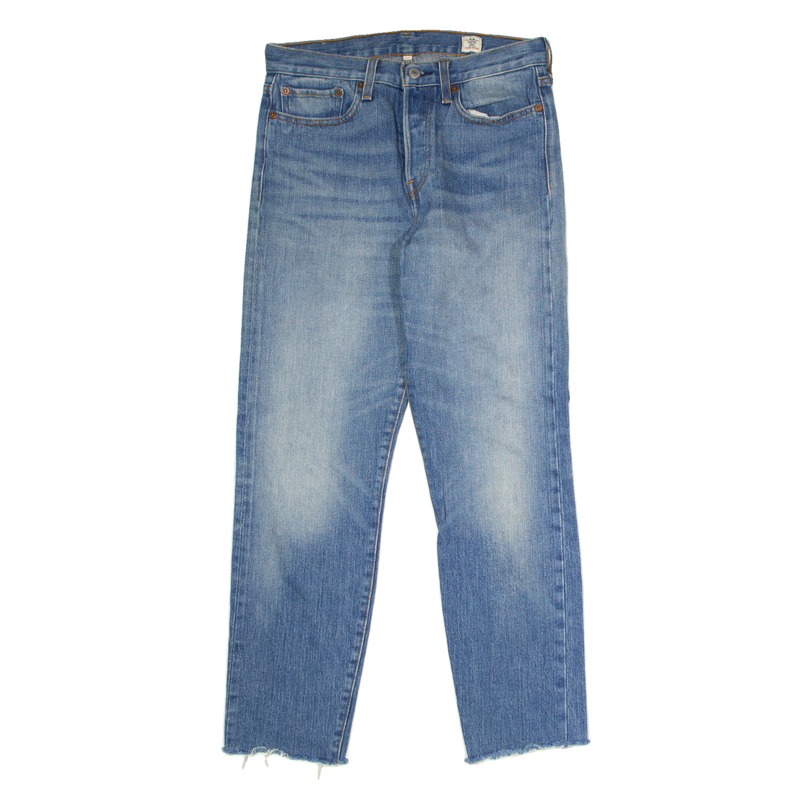 LEVI'S Womens Jeans Blue Regular Straight Stone Wash W27 L25 Refurbished - N/A refurbished available on Cerqular