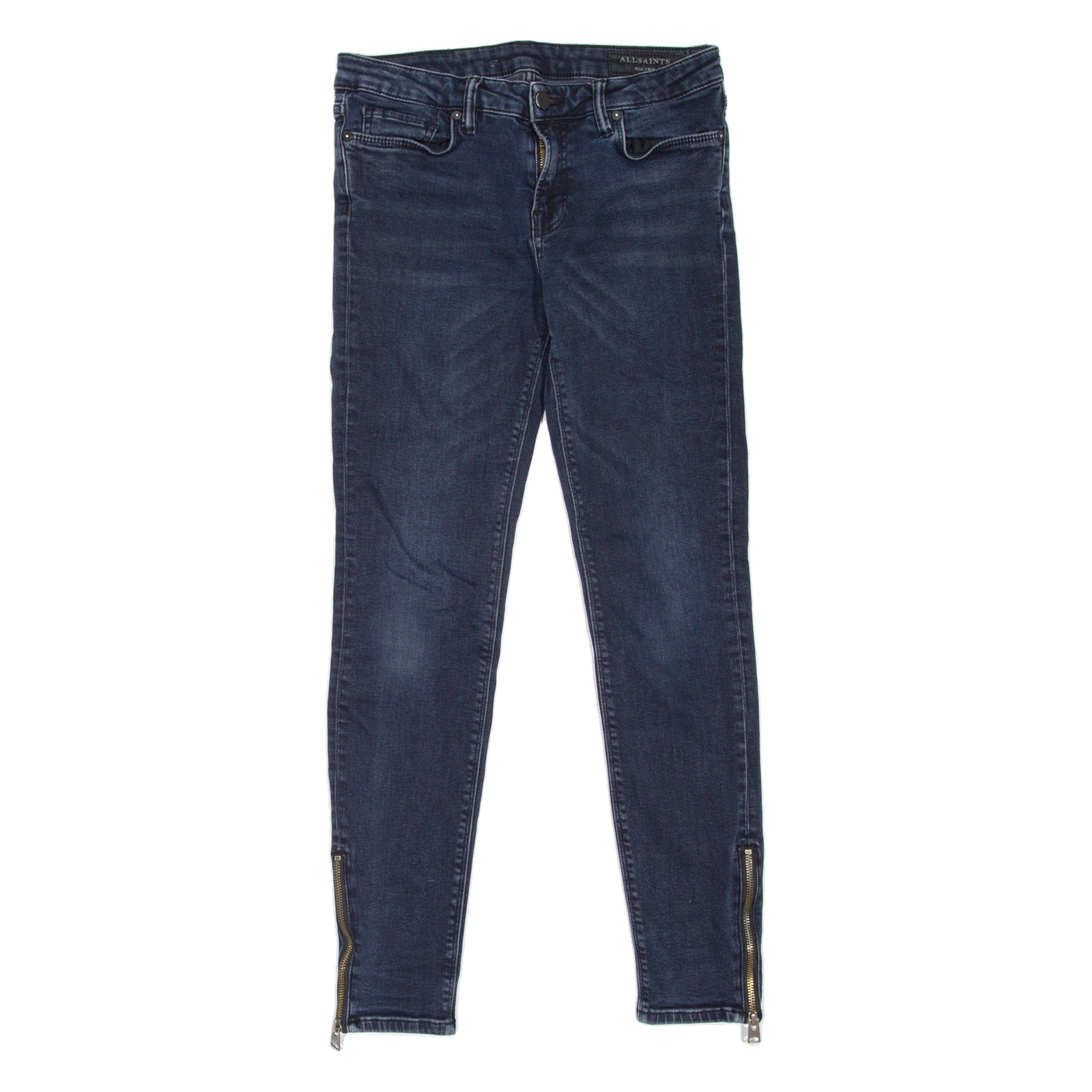 ALL SAINTS Rail Womens Jeans Blue Slim Skinny W28 L28 Refurbished - N/A refurbished available on Cerqular