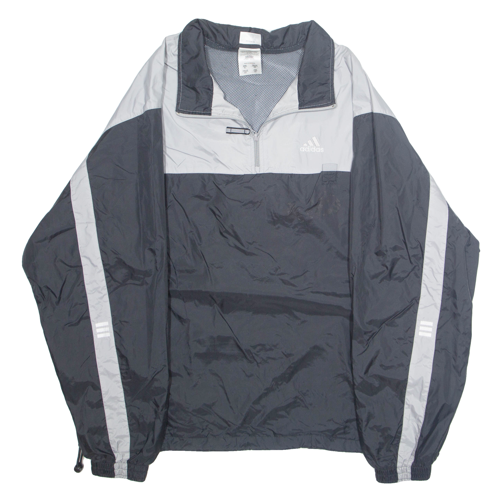 ADIDAS Mens Track Jacket Grey Nylon XL Refurbished - N/A refurbished available on Cerqular