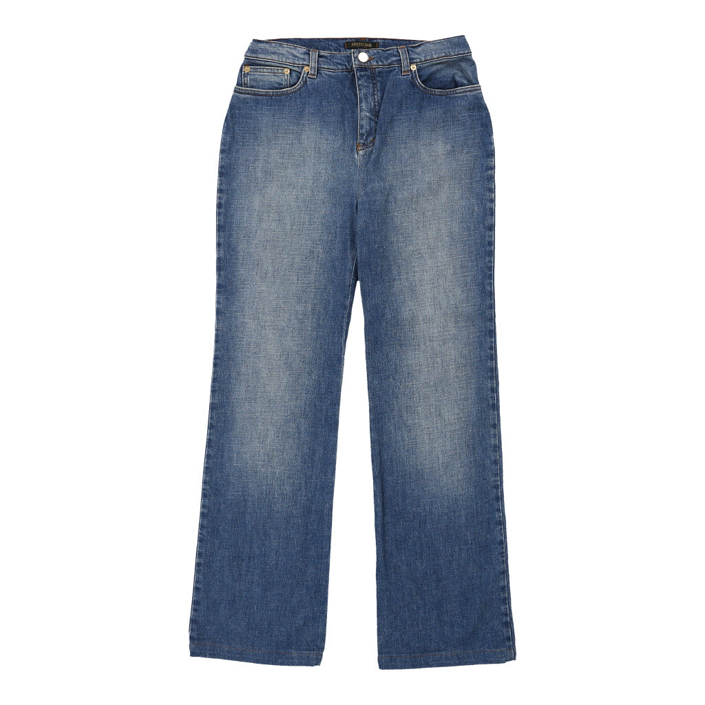 Roberto Cavalli Wide Leg Jeans - 31W UK 14 Blue Cotton | Size: UK 14 Refurbished - N/A (Preloved Designer is not a specific brand, it refurbished available on Cerqular