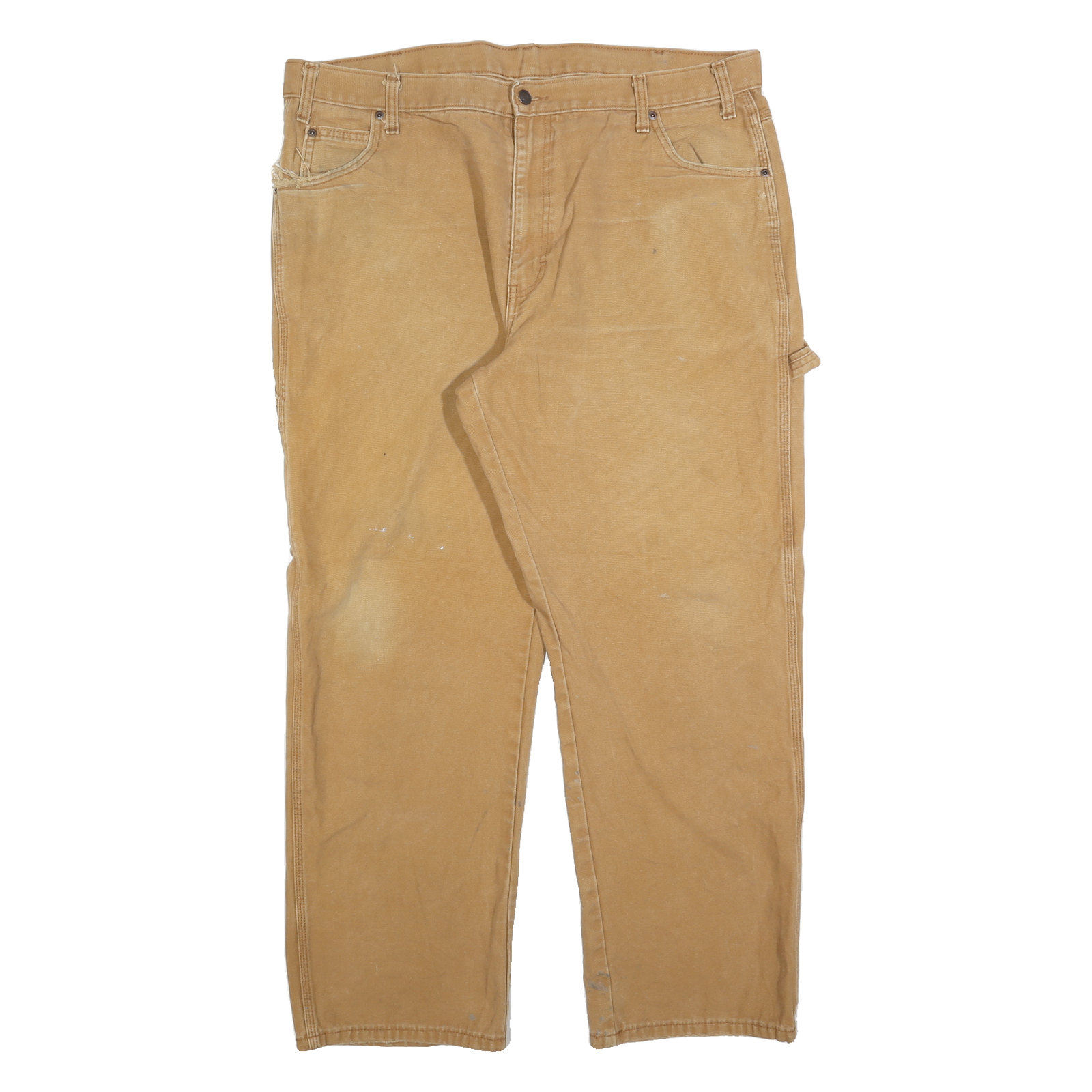 DICKIES Mens Jeans Beige Regular Straight Denim Medium W40 L32 Workwear Refurbished - N/A refurbished available on Cerqular