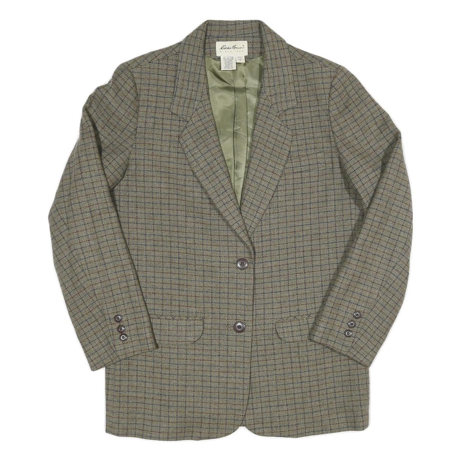 Buy EDDIE BAUER Womens Green Check Jacket M Polyester Blend Tailored Button Front Refurbished - $51.99 EDDIE BAUER Womens Green Check Jacket M Polyester Blend Tailored Button Front Refurbished - N/A refurbished available on Cerqular