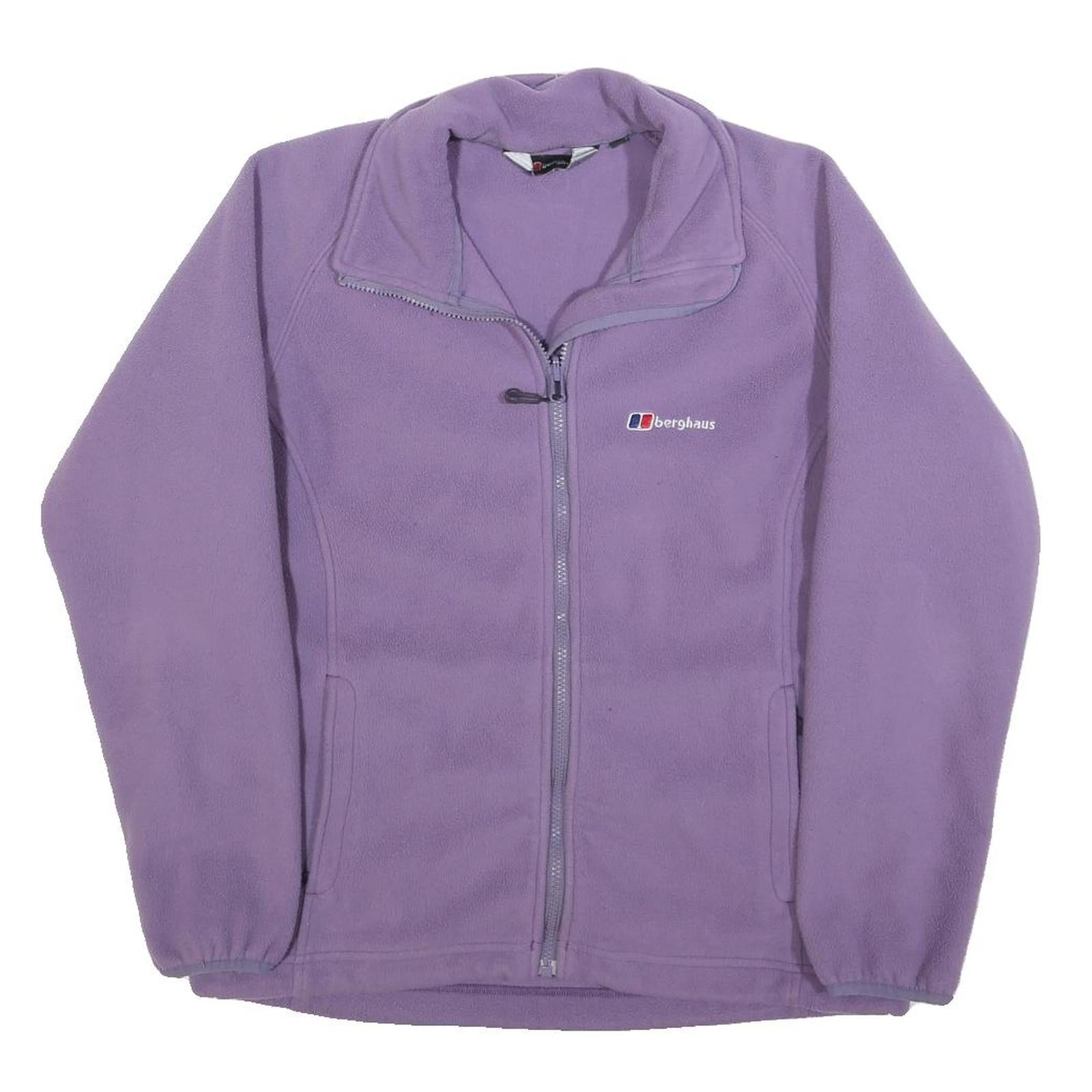 BERGHAUS Womens Purple Fleece Jacket M Polyester Zip Outdoor Casual Warm Refurbished - N/A refurbished available on Cerqular